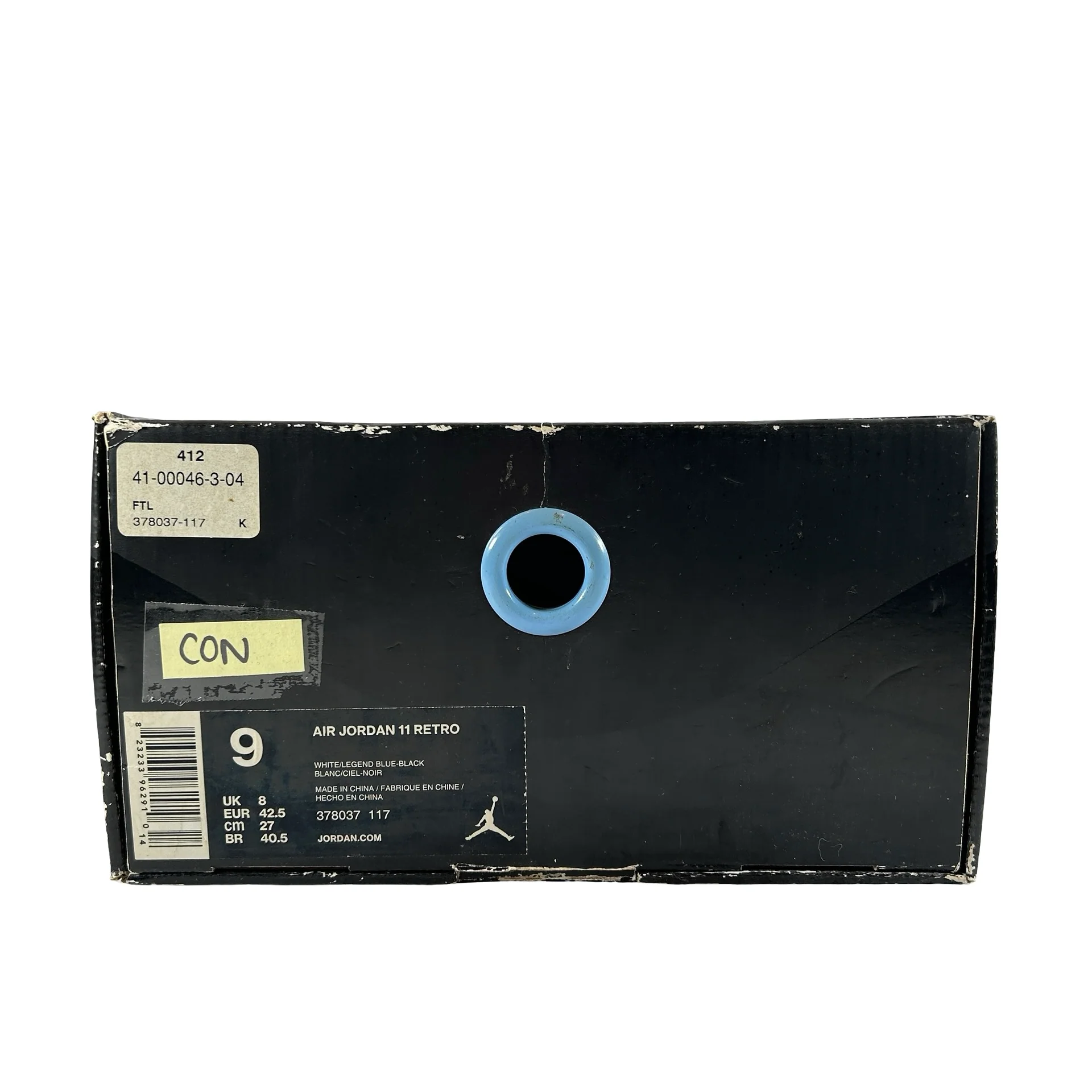 378037 117 Jordan 11 Retro Legend Blue (2014) [CONDTIONAL] - 9 M (Yellowing) - Image 7