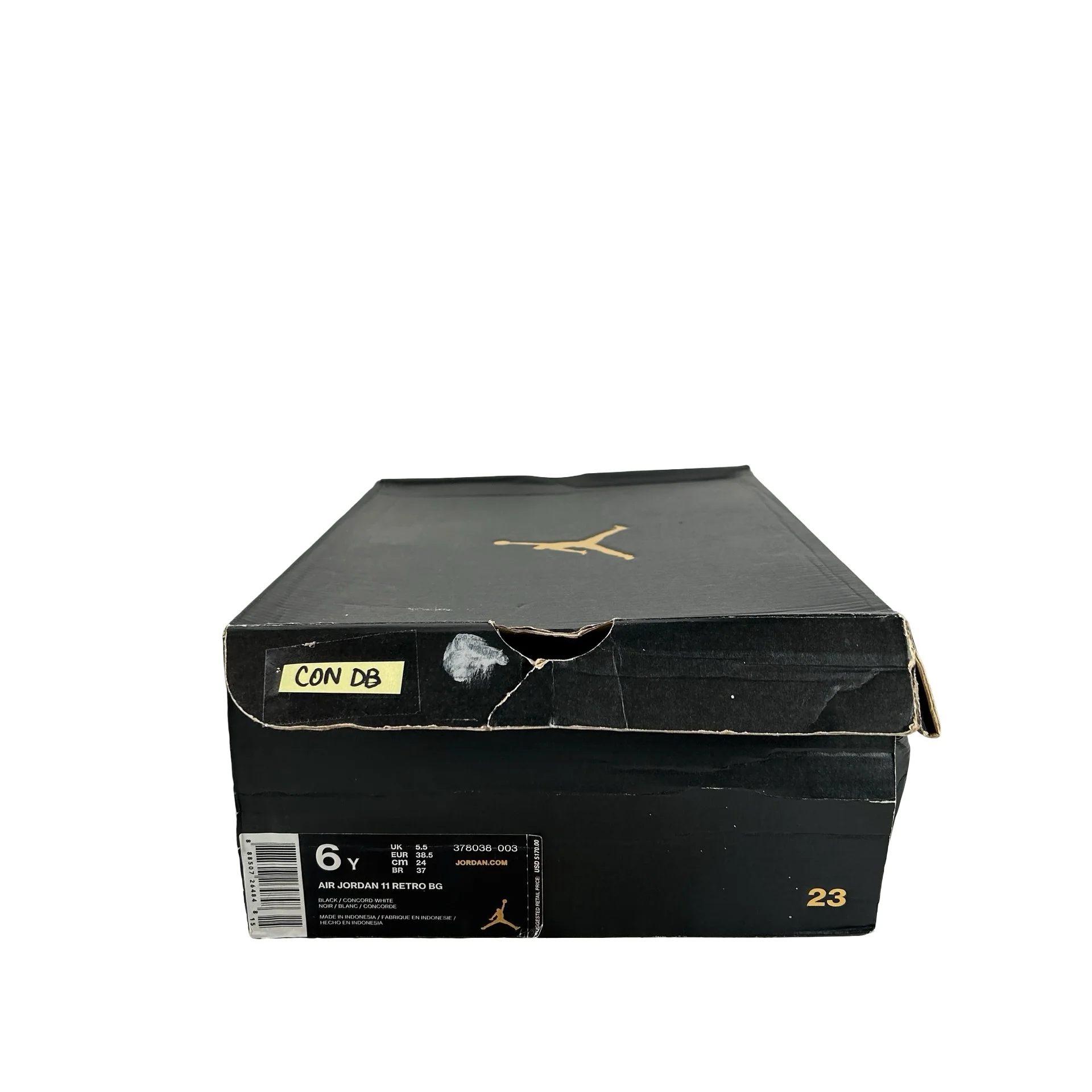 378038 003 Jordan 11 Retro Space Jam (2016) (GS) [CONDITIONAL] - 6 Y (Yellowing) (Damaged Box) - Image 7