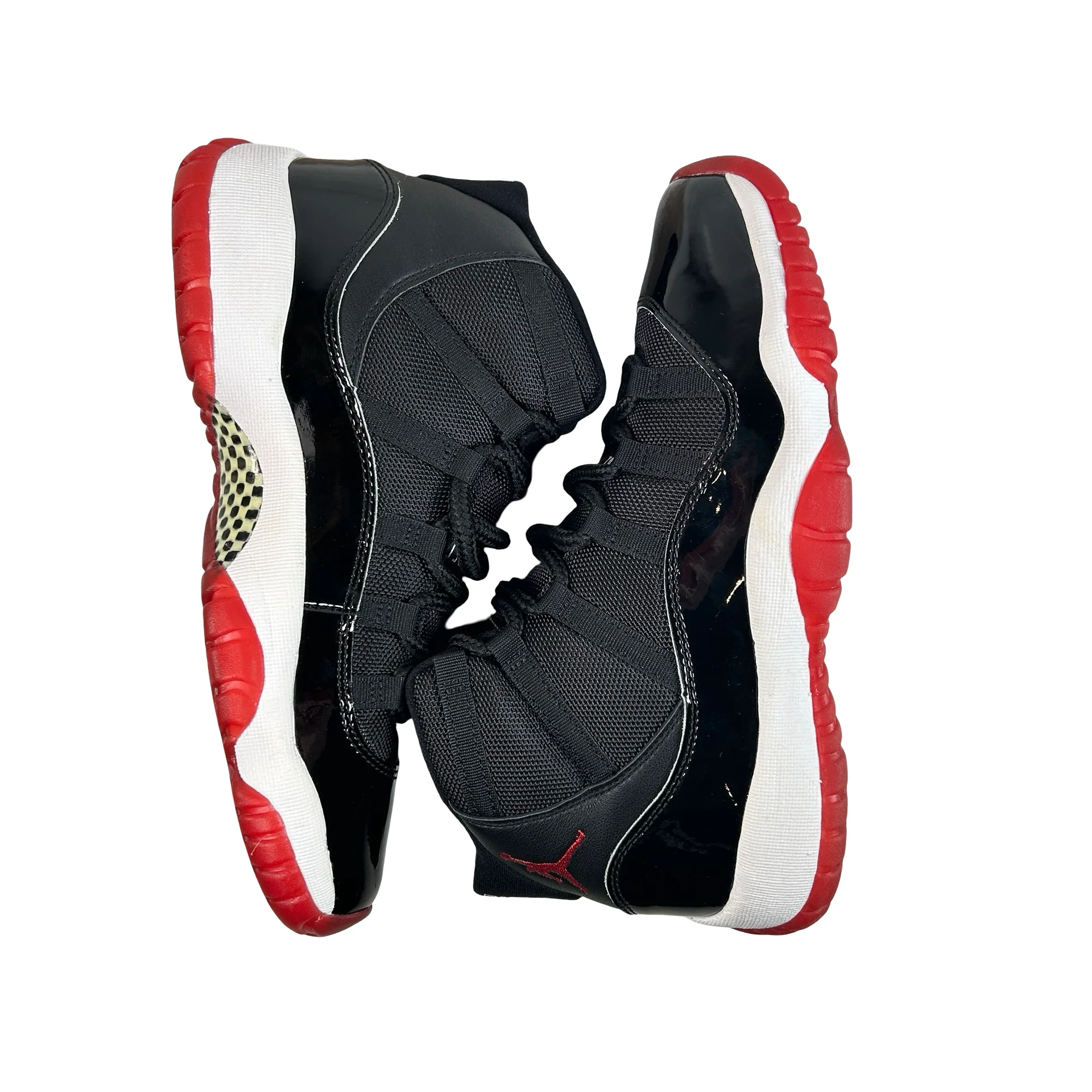 378038 061 Jordan 11 Retro Playoffs Bred (2019) (GS) [CONDITIONAL] - 7 Y (Yellowing) - Image 5