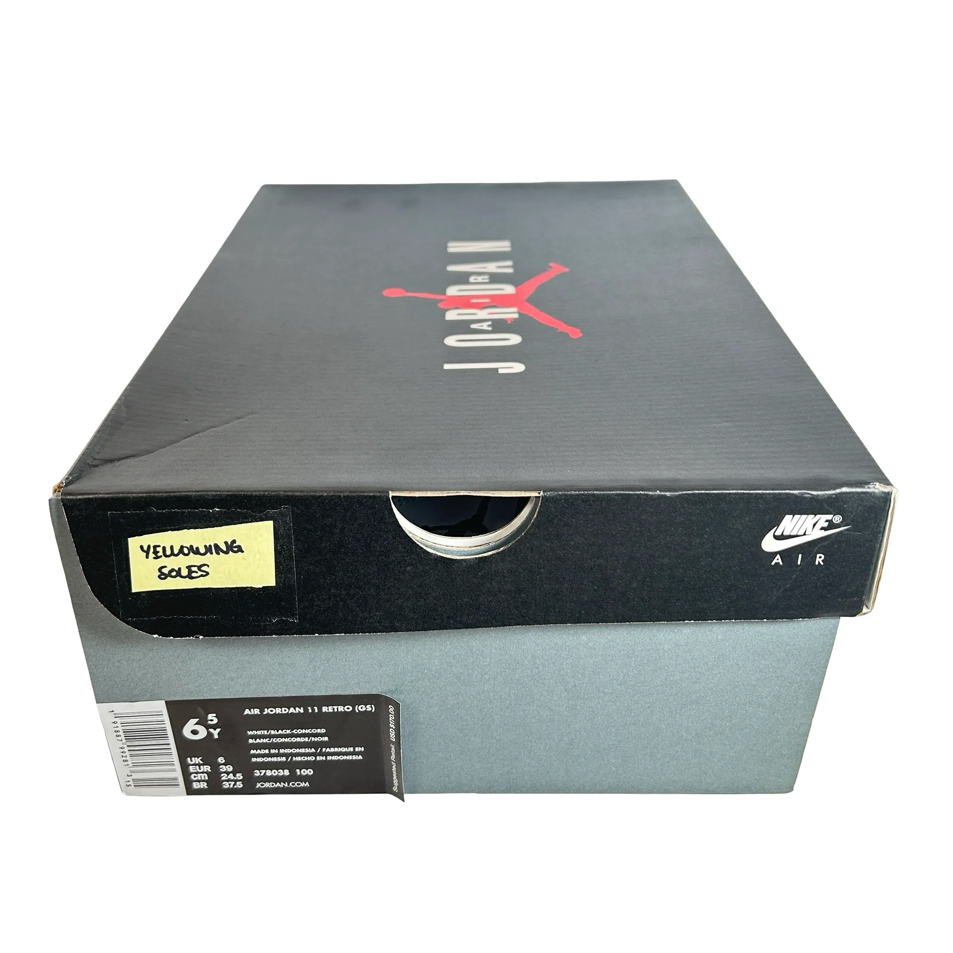 378038 100 Jordan 11 Retro Concord (2018) (GS) - 6.5 Y (Yellowing Soles) - Image 7