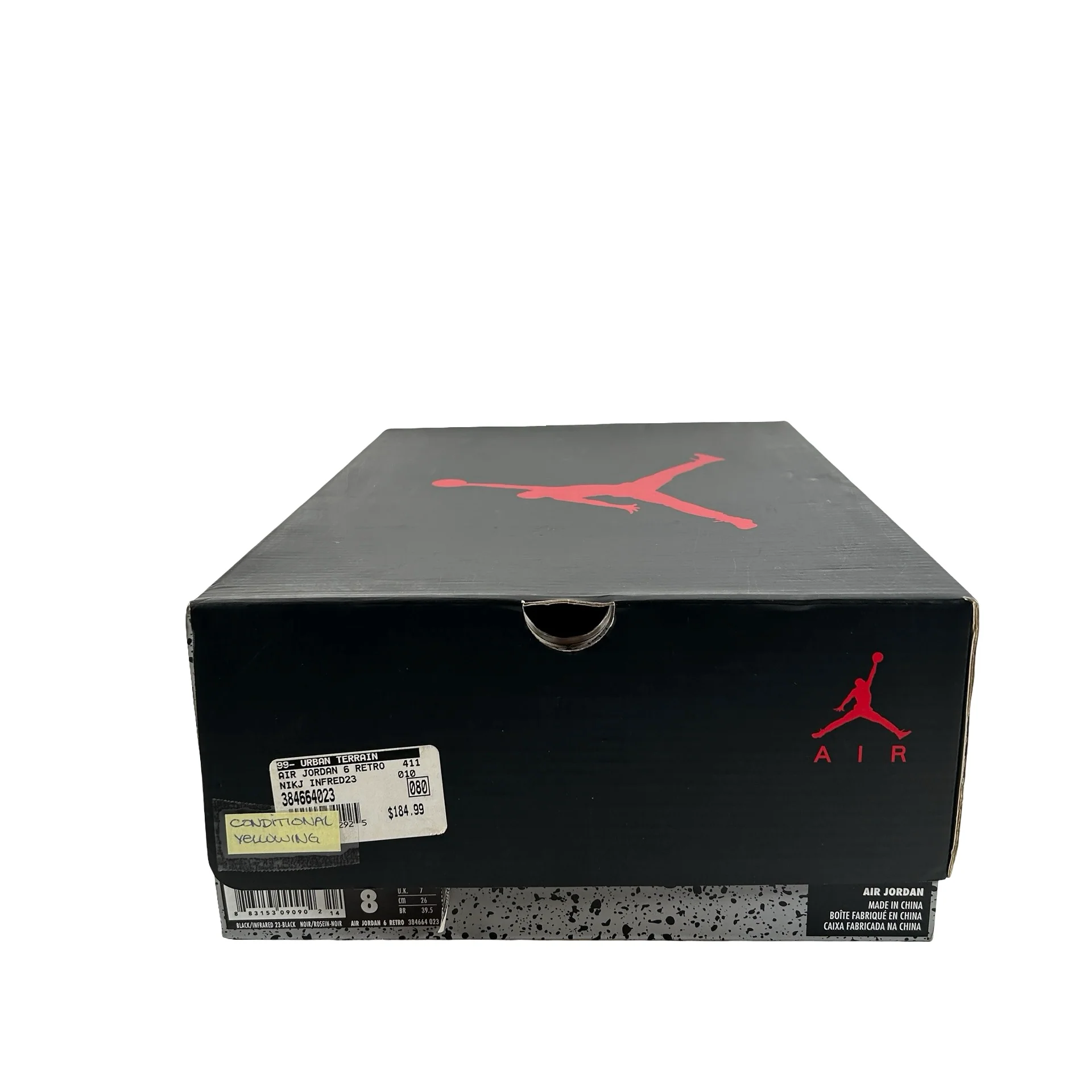 384664 023 Jordan 6 Retro Infrared Black (2014) [CONDITIONAL] - 8 M (Yellowing) - Image 7