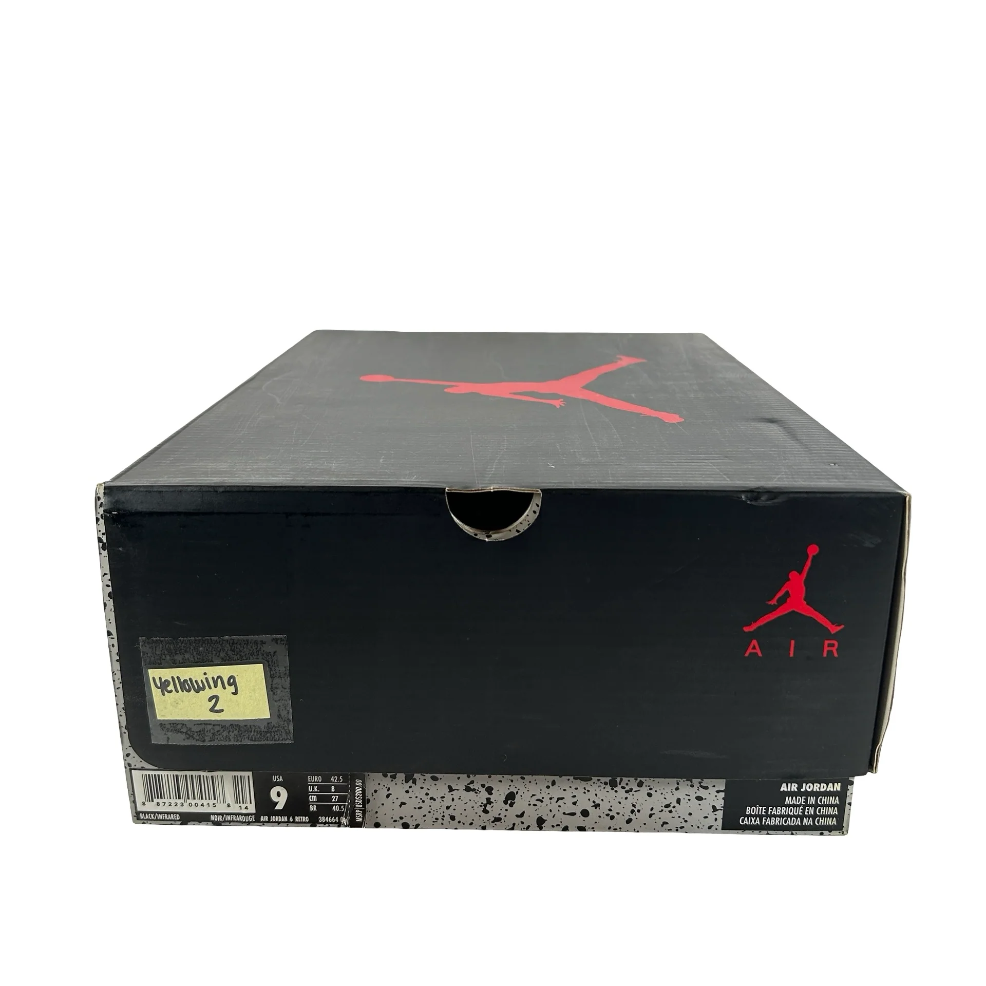 384664 060 Jordan 6 Retro Black Infrared (2019) [CONDITIONAL] - 9 M (Yellowing2) - Image 7