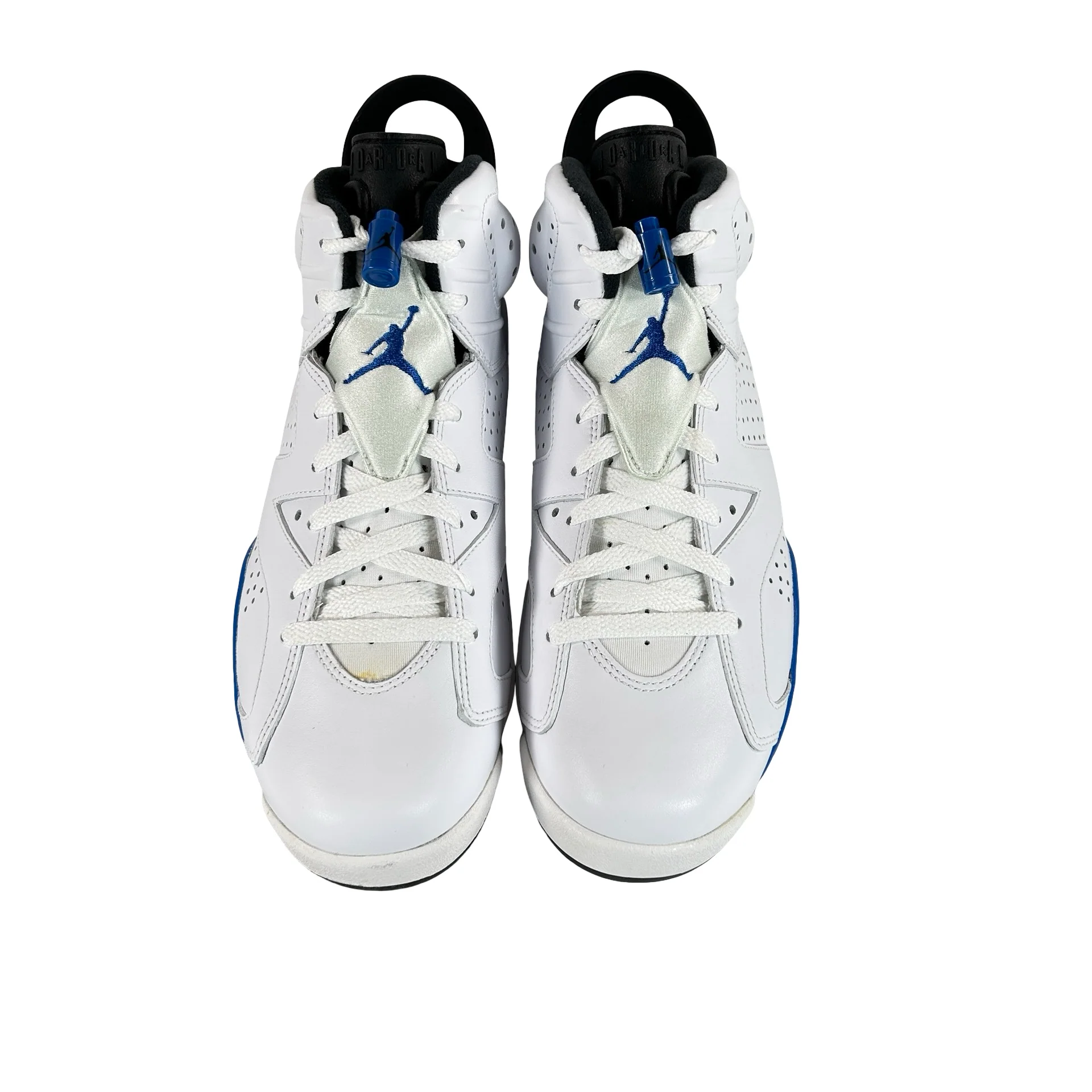 384664 107 Jordan 6 Retro Sport Blue (2014) [CONDITIONAL] - 8.5 M (Yellowing) - Image 2