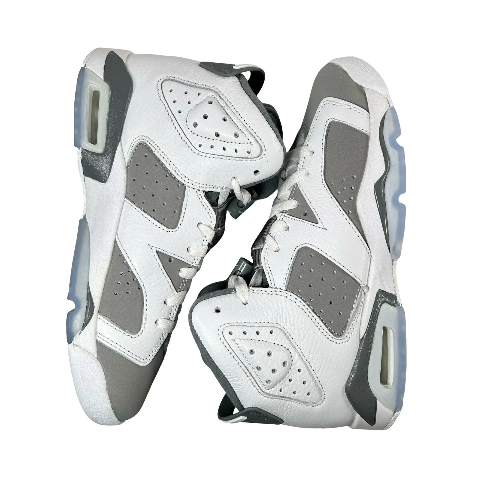 384665 100 Air Jordan 6 Retro Cool Grey (GS) - 5.5 Y (Paint Chipping On Midsoles) - Image 5