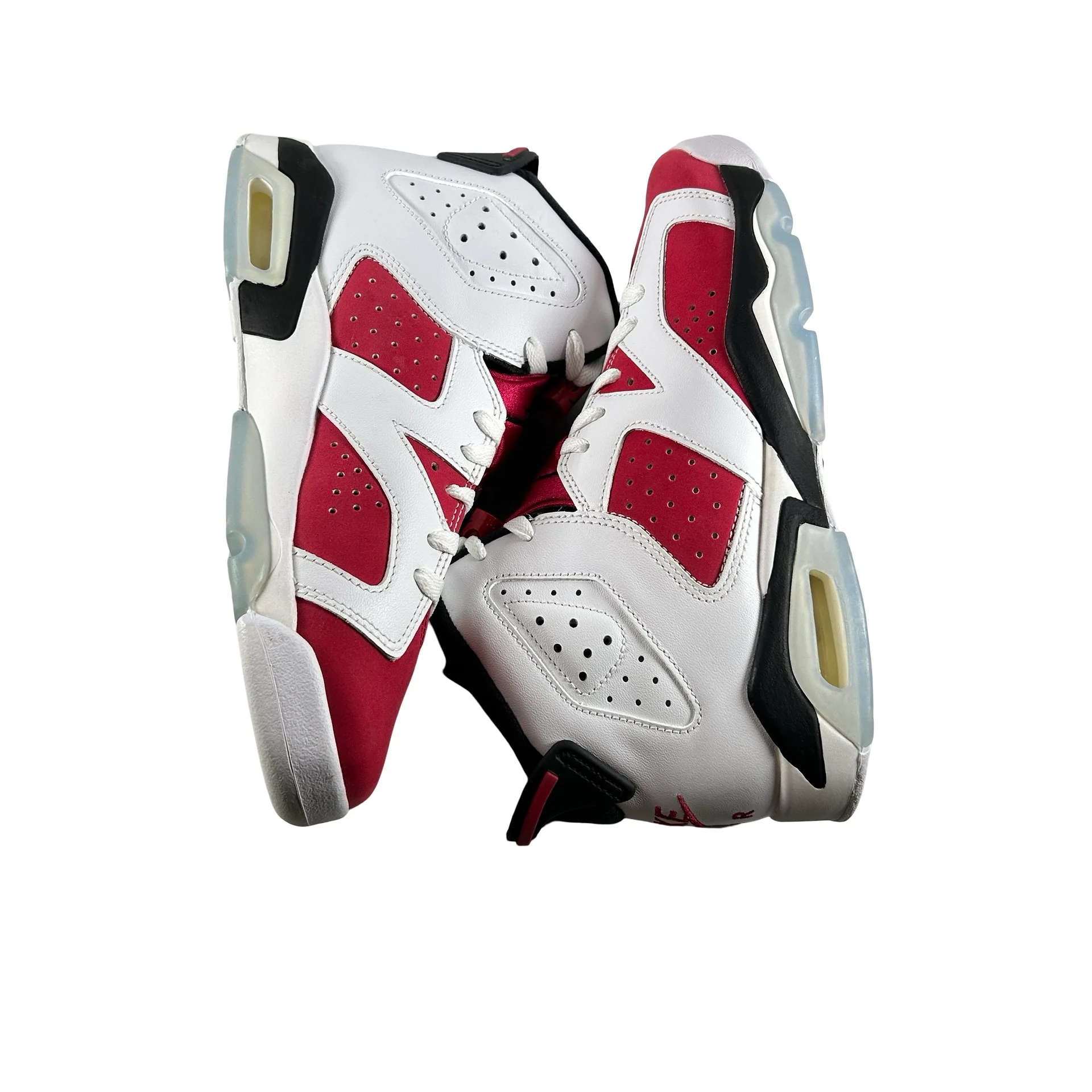 384665 106 Jordan 6 Retro Carmine (2021) (GS) [CONDITIONAL] [NO BOX] - 6.5 Y (Yellowing) - Image 5