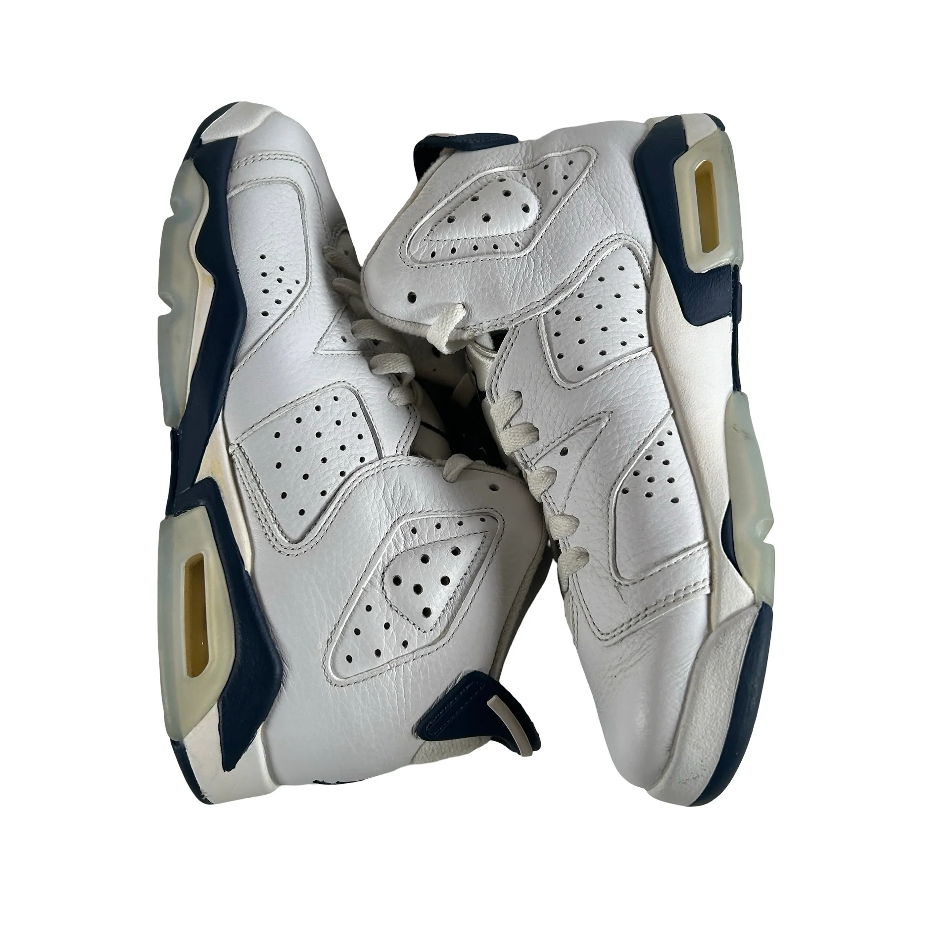 384665 141 Jordan 6 Retro Midnight Navy GS [USED] - 7 Y (Used) (No Box) - Image 4