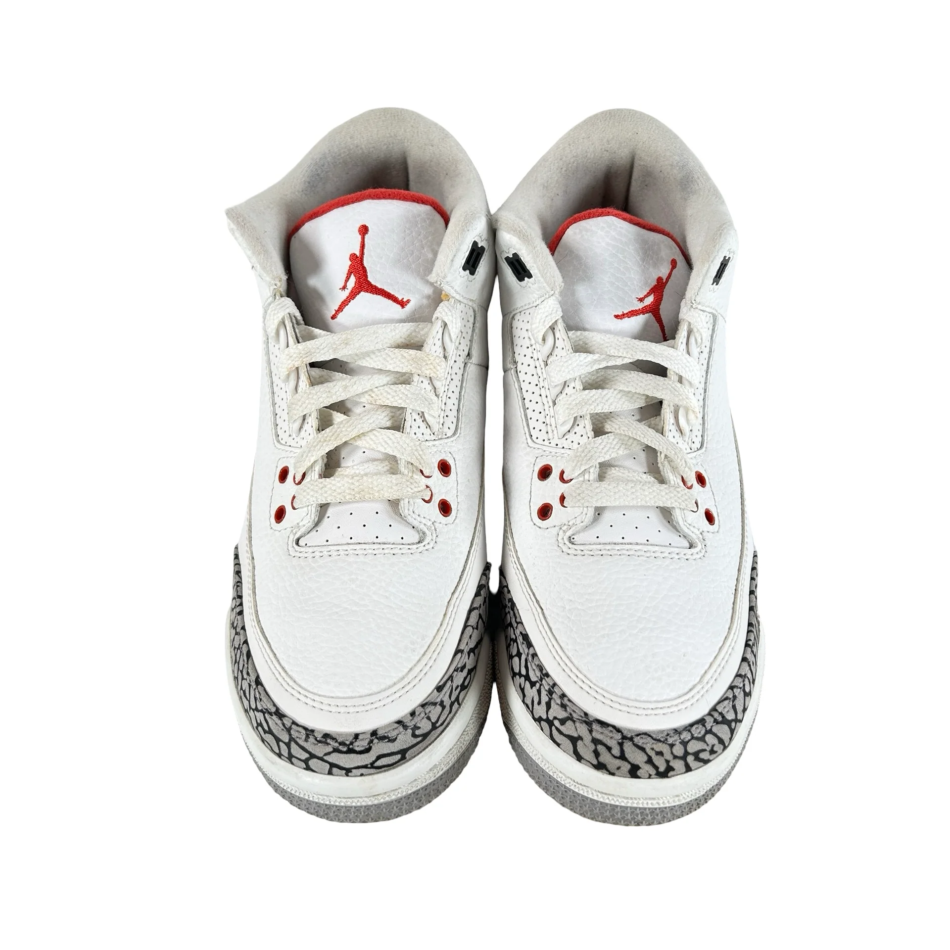 398614 116 Jordan 3 Retro Hall of Fame (GS) [USED] - 6 Y (Used) (No Box) - Image 2