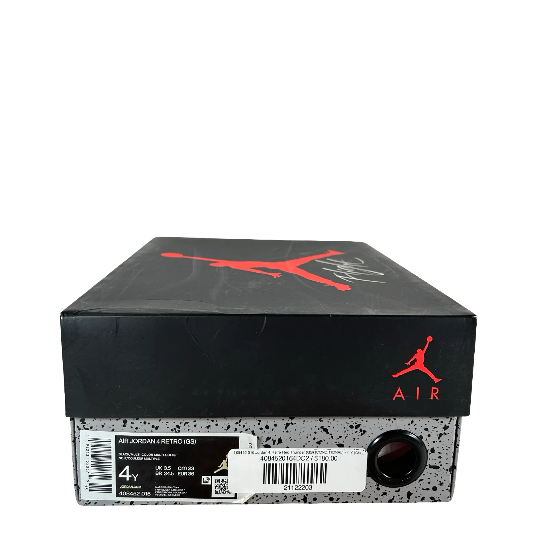 408452 016 Jordan 4 Retro Red Thunder (GS) [CONDITIONAL] - 4 Y (Glue stains) - Image 7