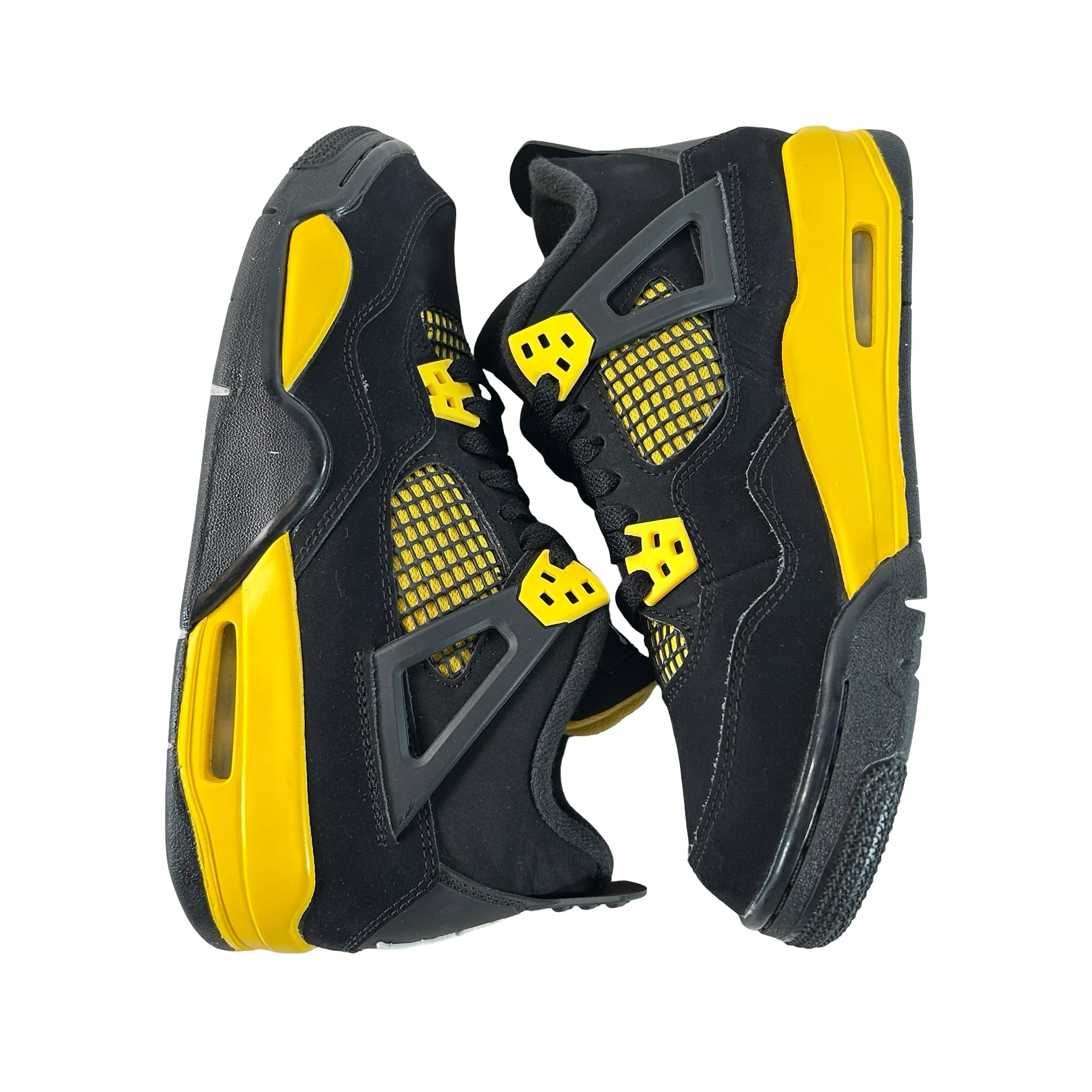 408452 017 Jordan 4 Retro Thunder (2023) (GS) - 7 Y (Used8) - Image 4