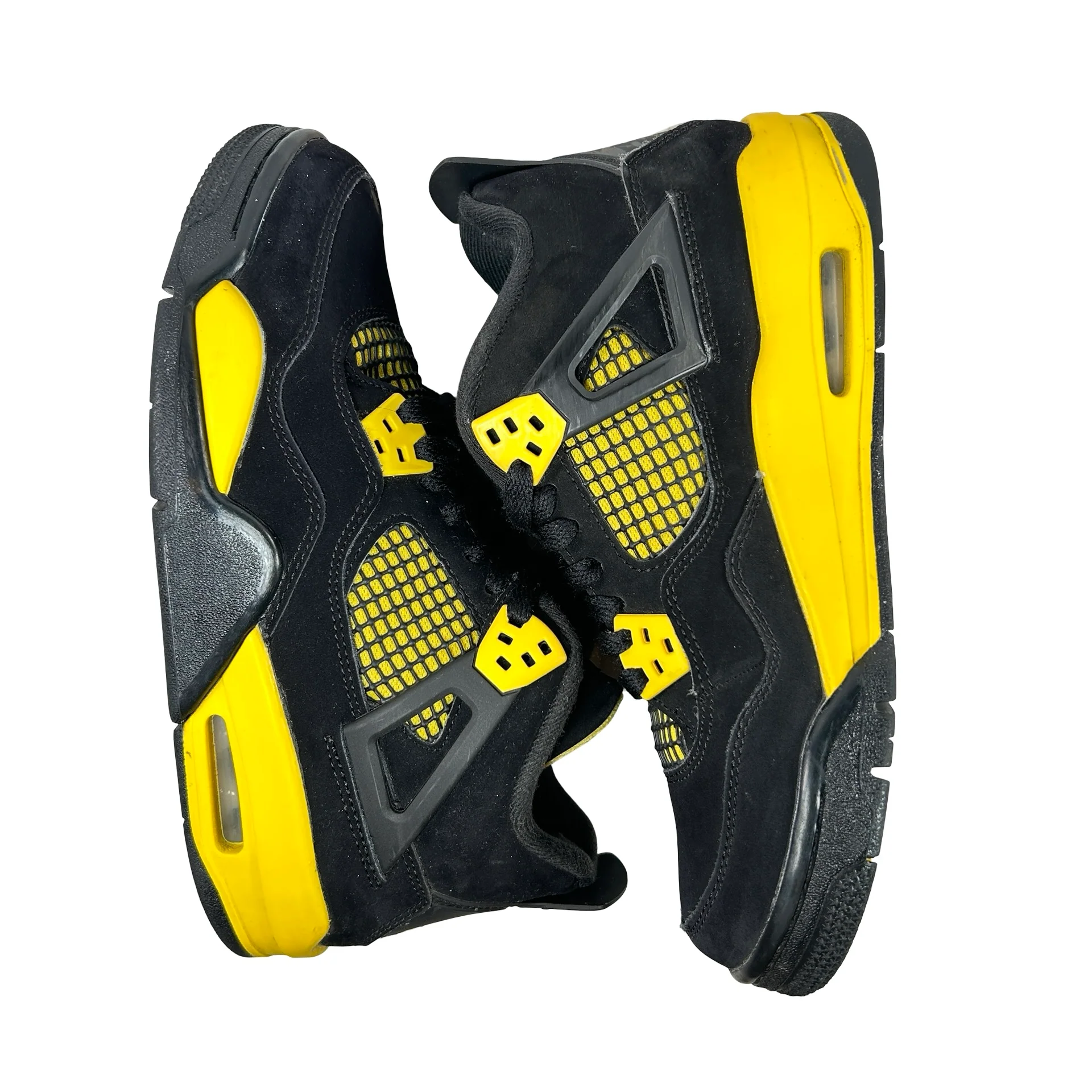 408452 017 Jordan 4 Retro Thunder (2023) (GS) [USED] - 6 Y (Used) (No Box) - Image 4