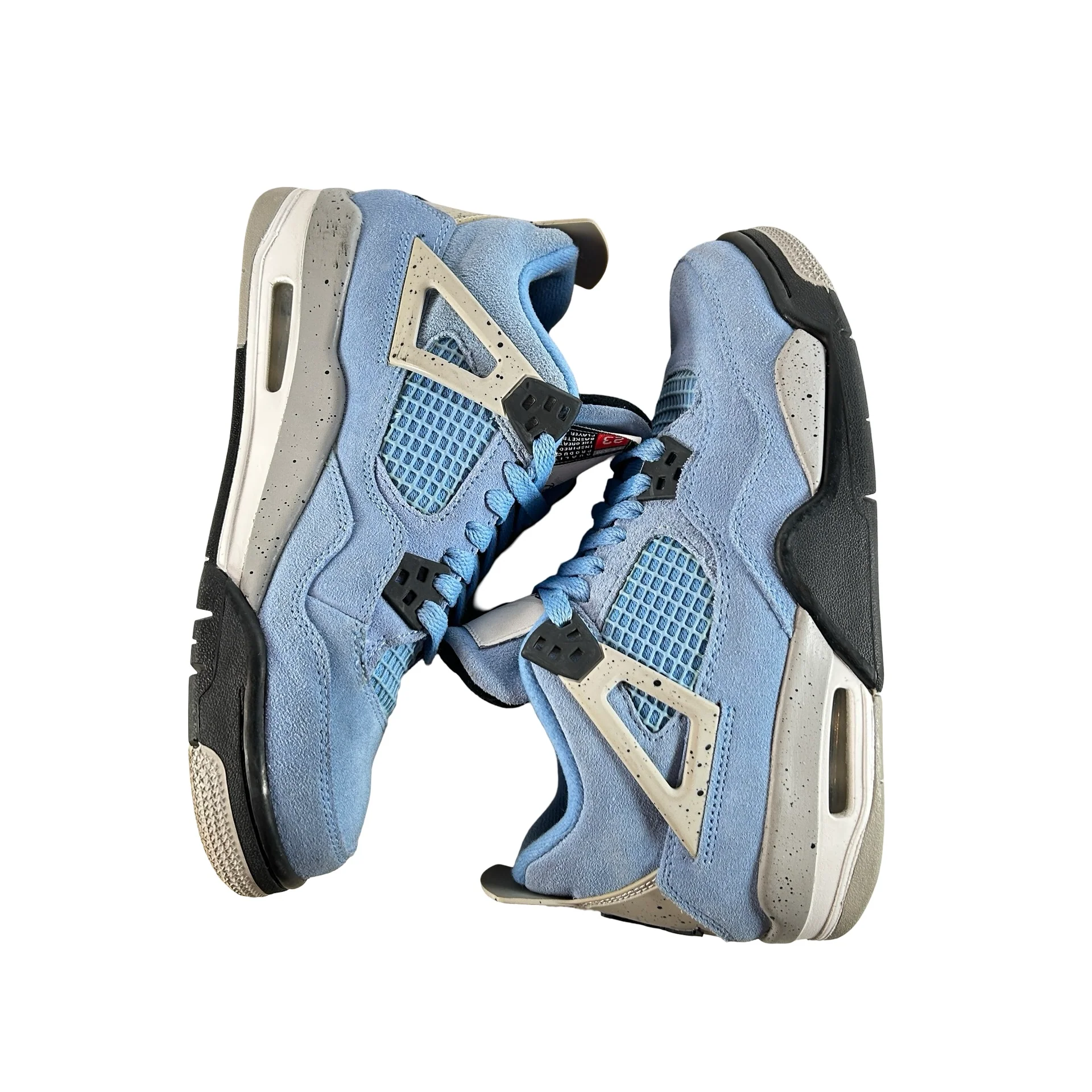 408452 400 Jordan 4 Retro University Blue (GS) [USED] - 6 Y (Used2) (No Box2) - Image 4