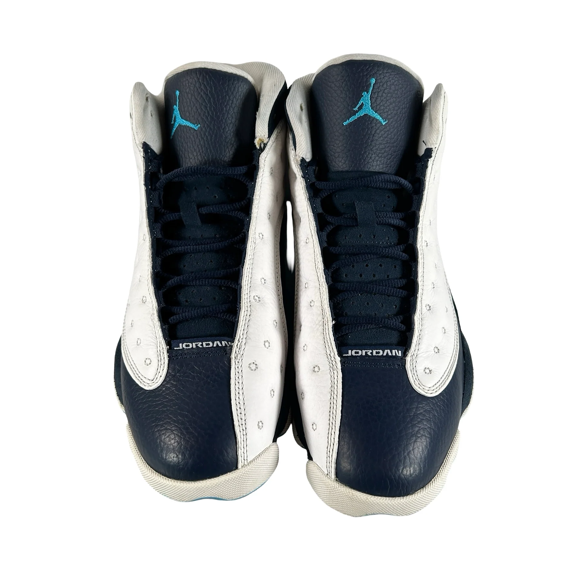 414571 144 Jordan 13 Retro Obsidian Powder Blue White [USED] - 9 M (Used2) - Image 2