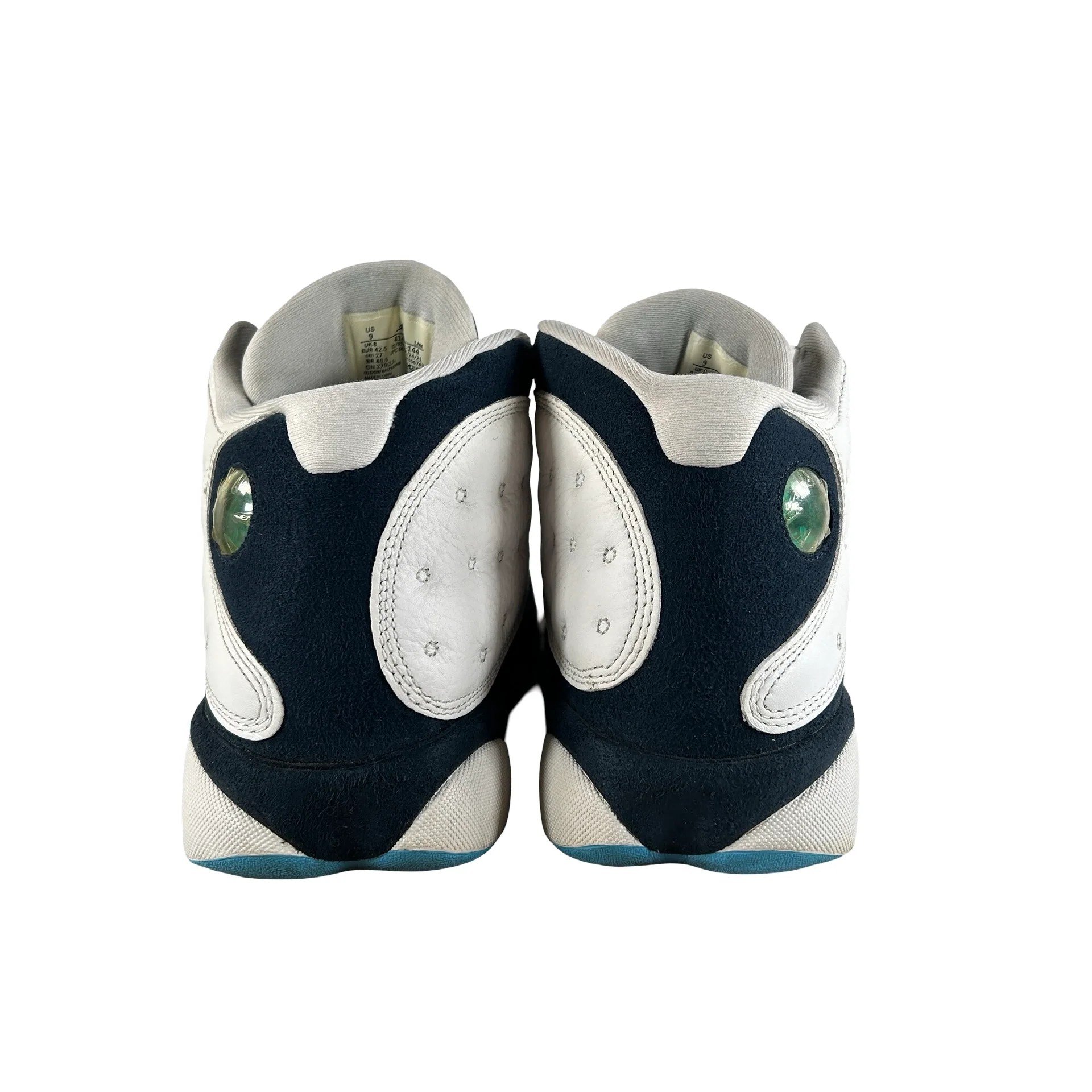 414571 144 Jordan 13 Retro Obsidian Powder Blue White [USED] - 9 M (Used2) - Image 3