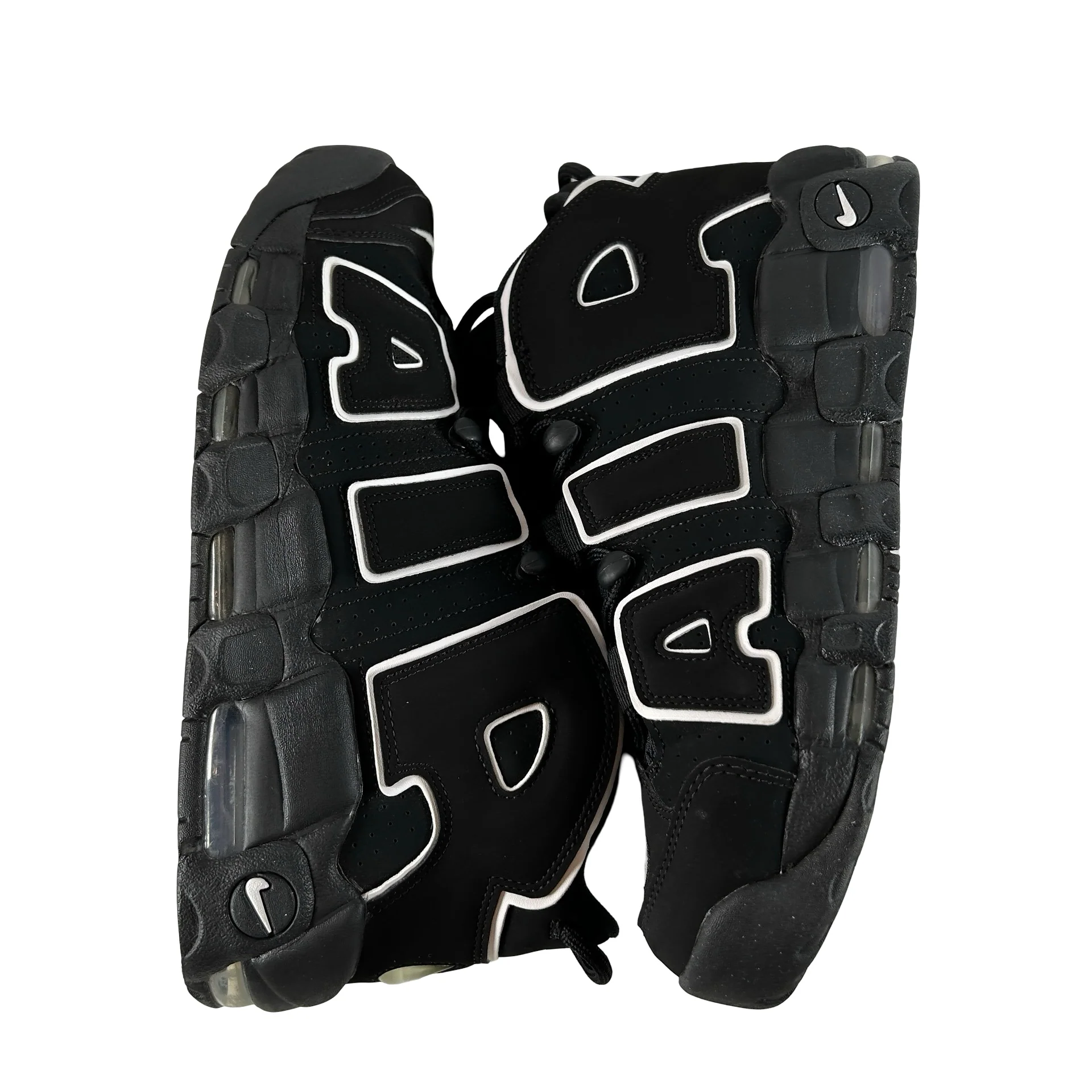 414962 002 Nike Air More Uptempo Black White [USED] - 11 M (Used2) - Image 4