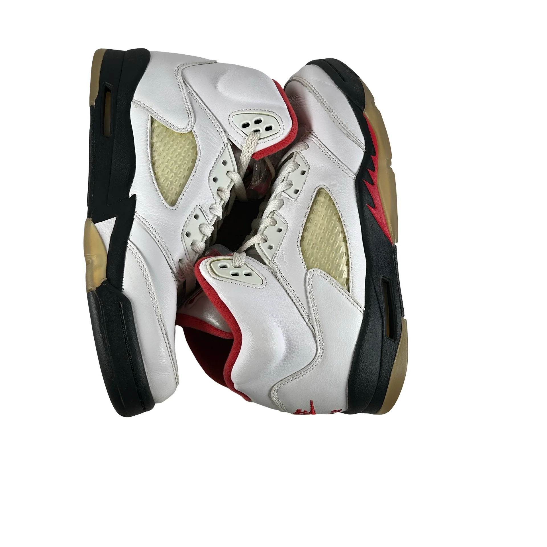 440888 102 Jordan 5 Retro Fire Red Silver Tongue (2020) [USED] - 7 Y (Used) - Image 5