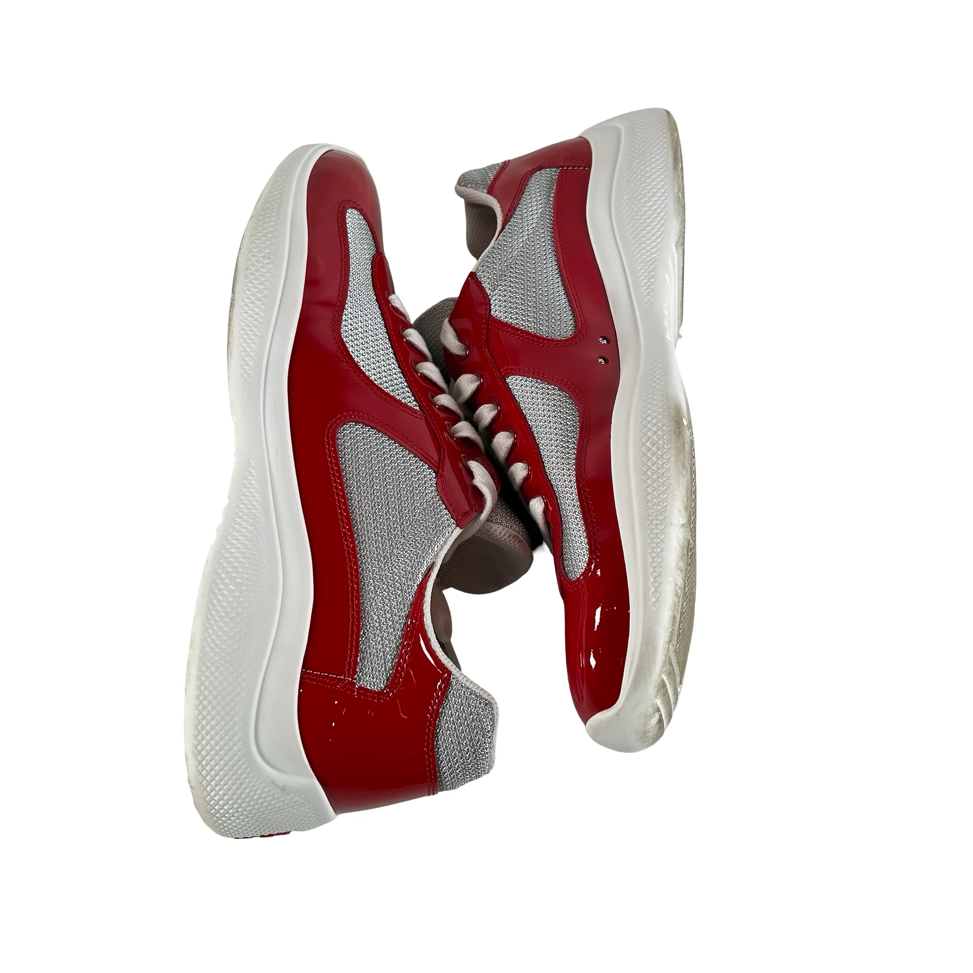4E3400 ASZ F0F5C Prada America's Cup Red Silver [USED] - UK 9 (Used) (No Label) - Image 4