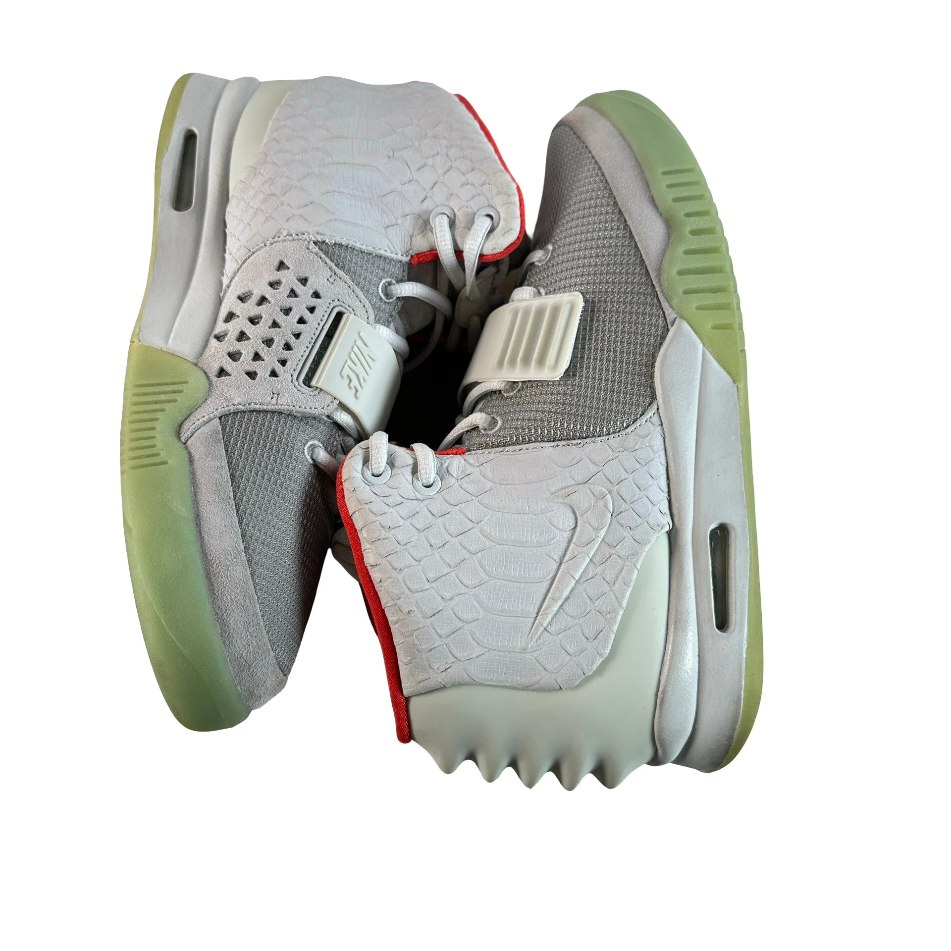 508214 010 Nike Air Yeezy 2 Pure Platinum [USED] - 9.5 M (Used) (No Box) - Image 5