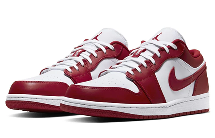 553558 611 Air Jordan 1 Low Gym Red White - Image 2