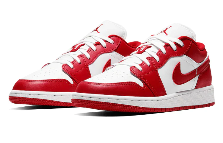 553560 611 Jordan 1 Low Gym Red White (GS) - Image 2