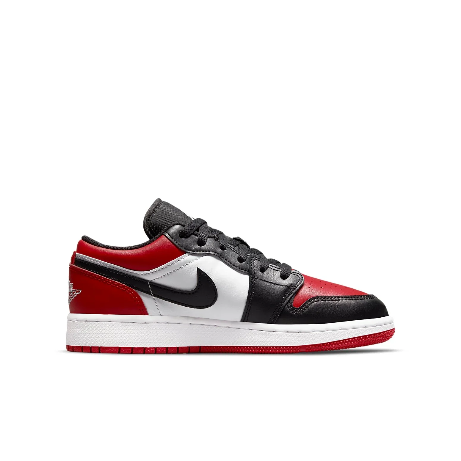 553560 612 Jordan 1 Low Bred Toe (GS) - Image 2