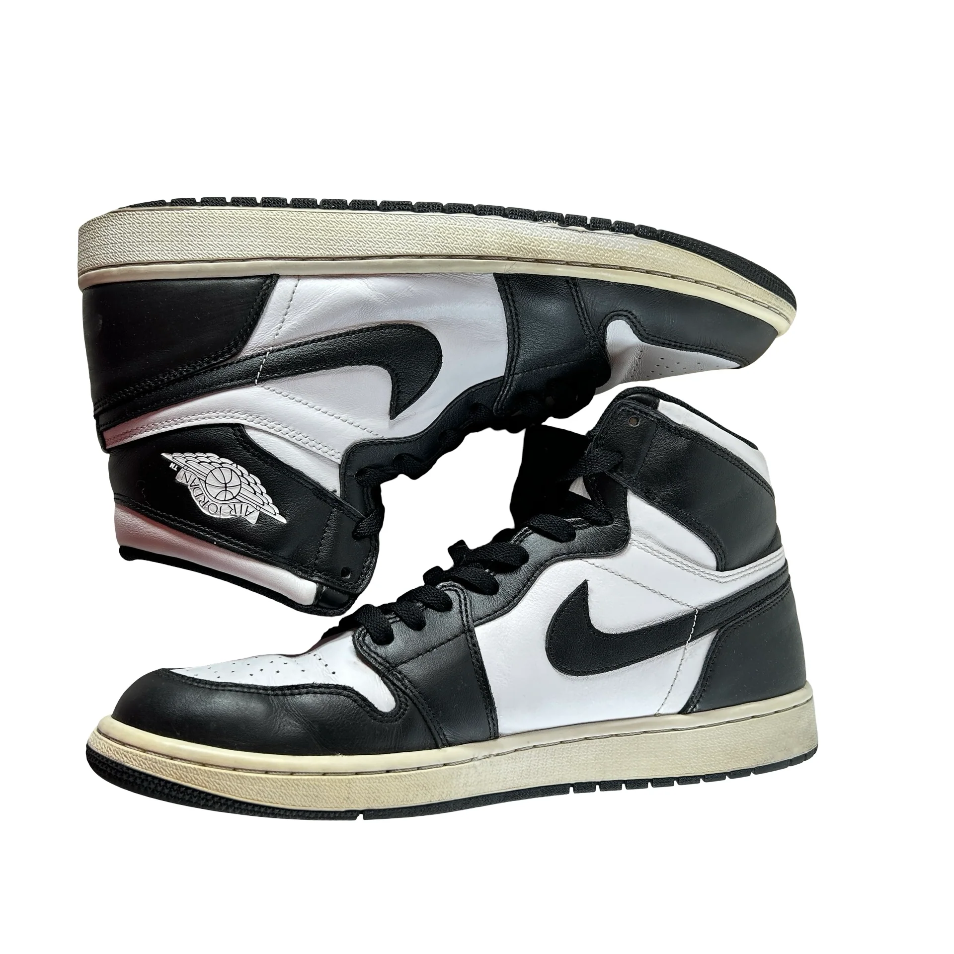 555088 010 Jordan 1 Retro Black White (2014) [USED] - 12 M (Used) - Image 5