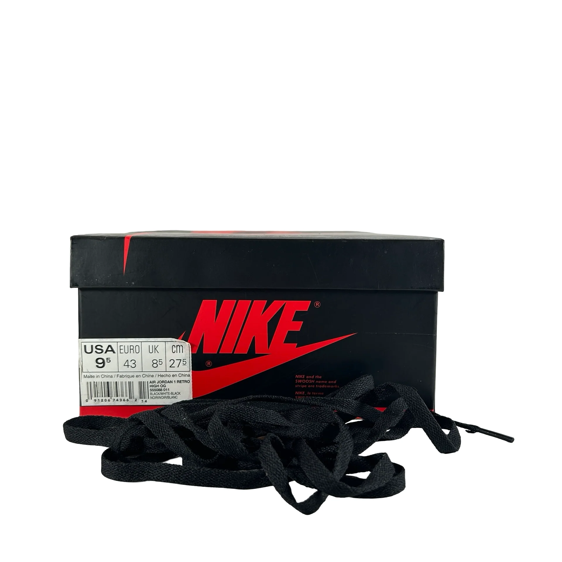 555088 011 Jordan 1 Retro Yin Yang Black [USED] - 9.5 M (Used) - Image 7