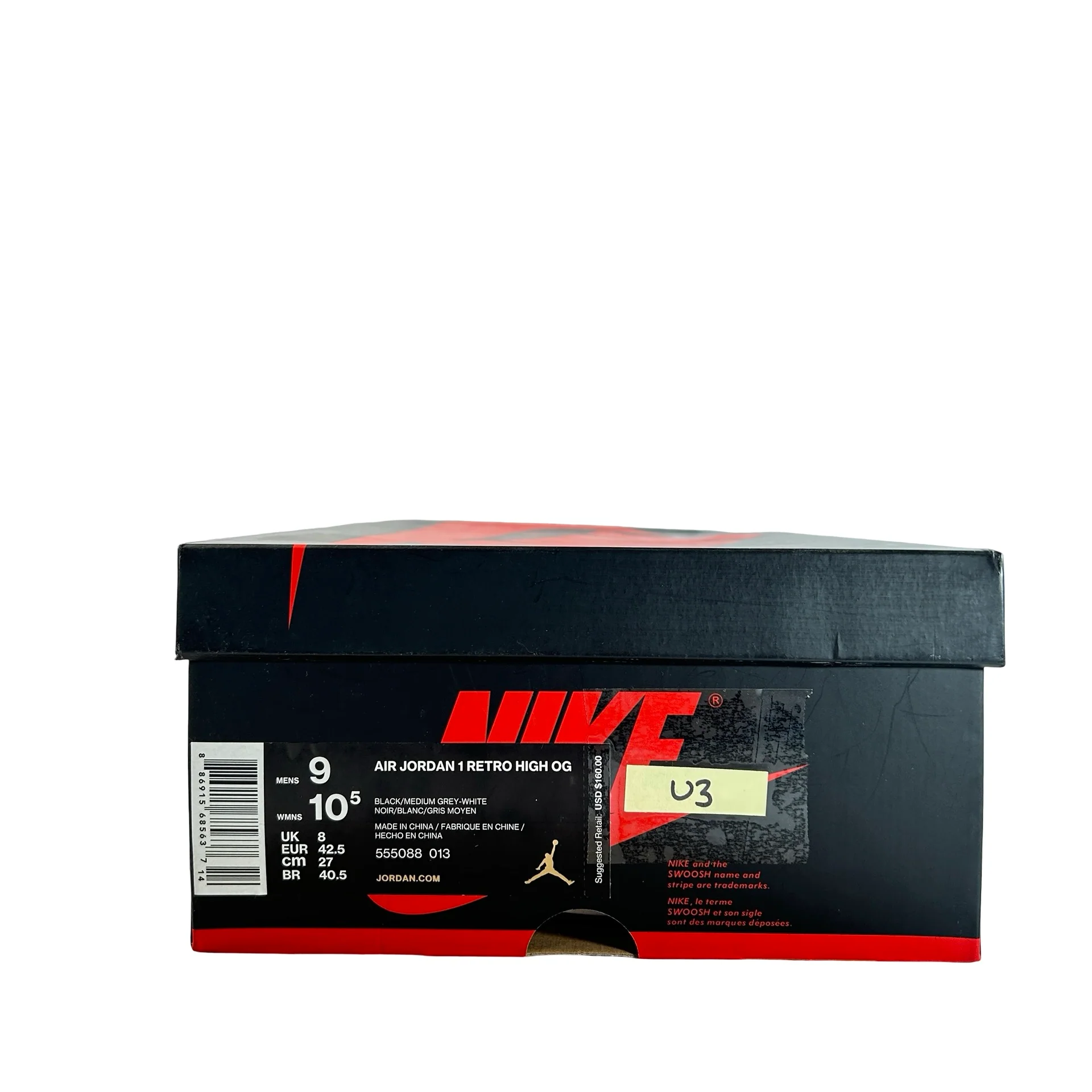 555088 013 Jordan 1 Shadow (2018) [USED] - 9 M (Used3) - Image 7