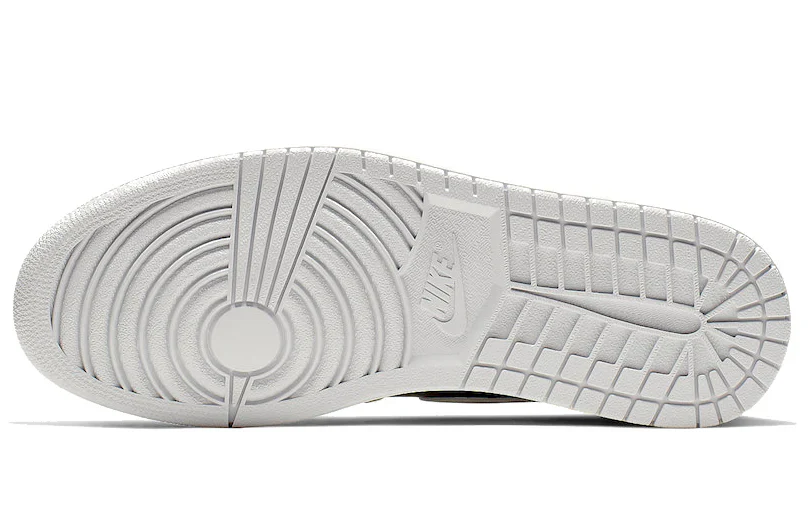 555088 018 Air Jordan 1 Retro High Neutral Grey Hyper Crimson - Image 6