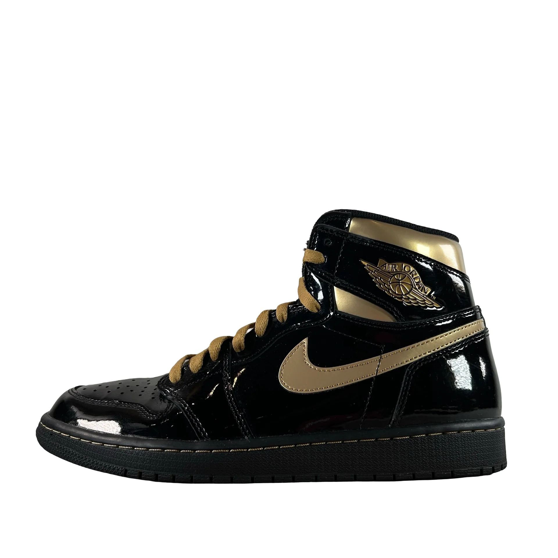 555088 032 Jordan 1 Black/Gold [USED] - 10 M (Used5)