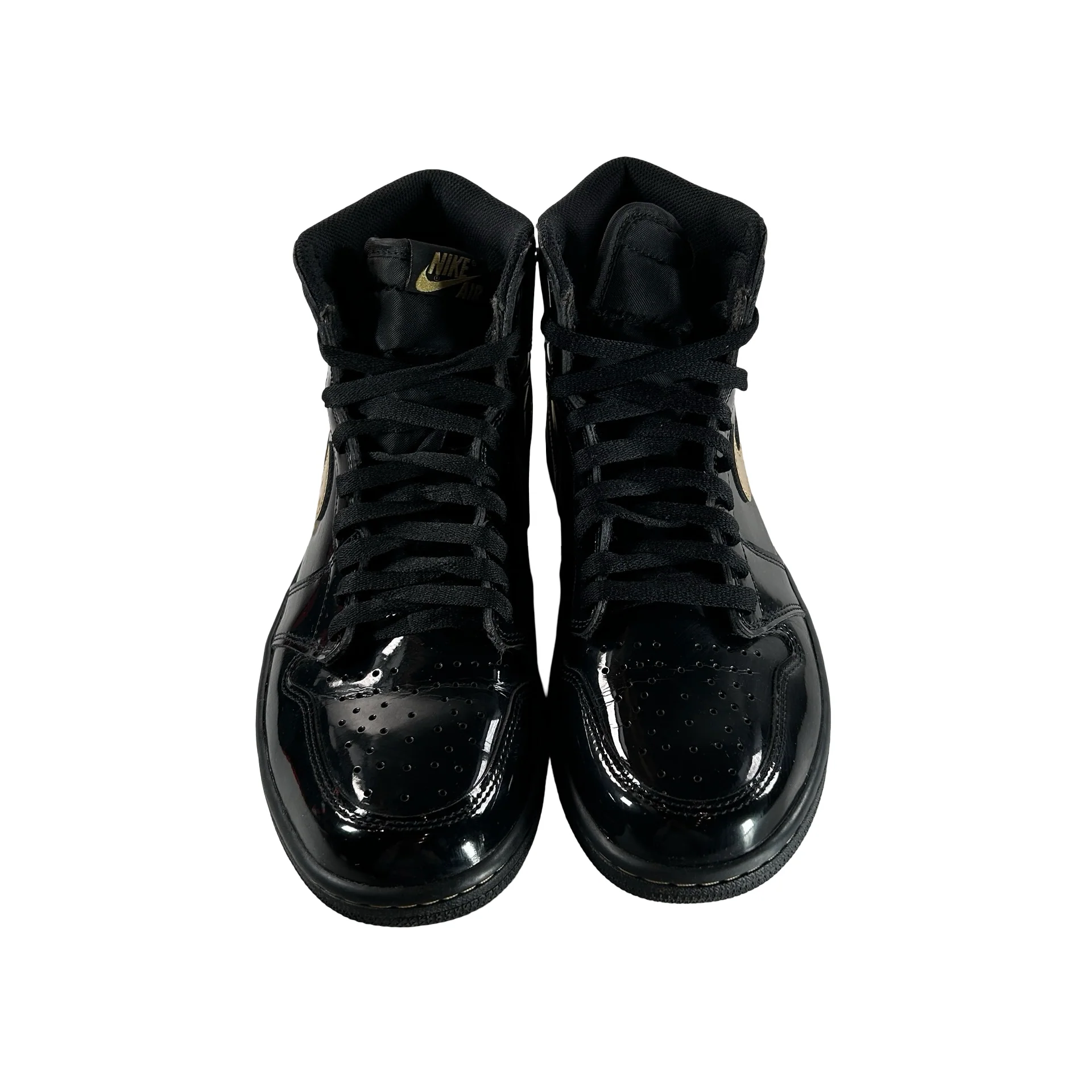 555088 032 Jordan 1 Black/Gold [USED] - 10 M (Used6) - Image 2