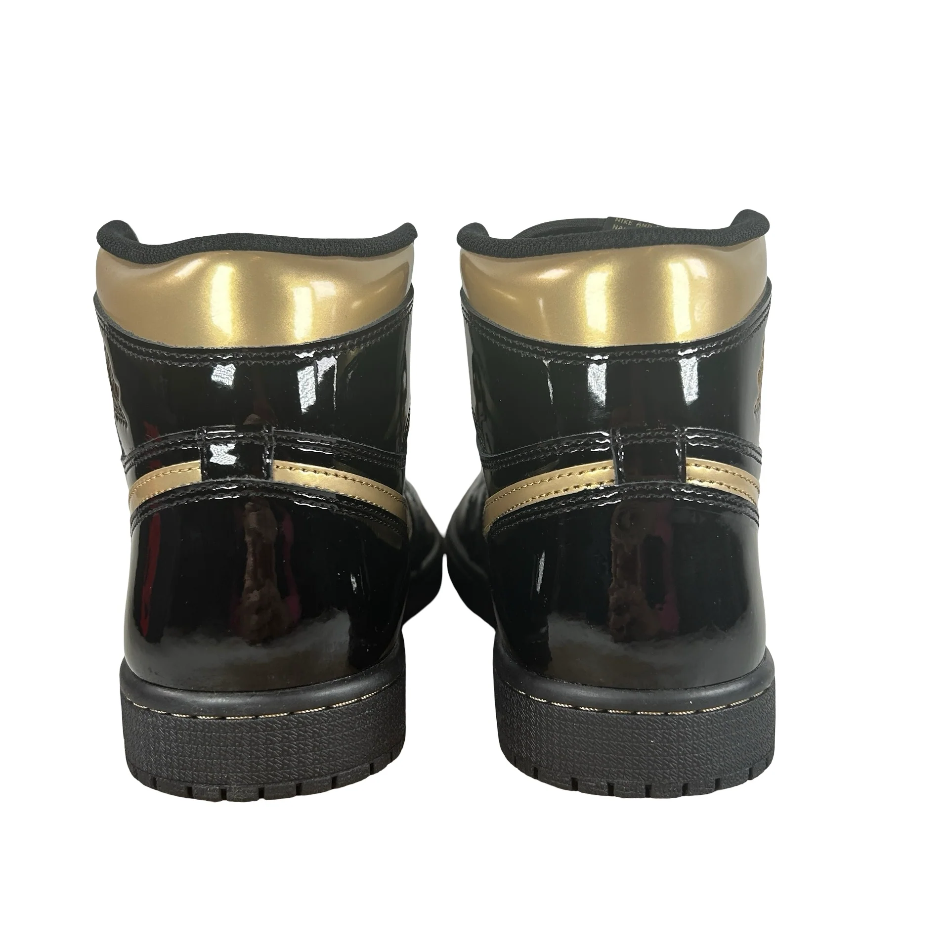 555088 032 Jordan 1 Black/Gold [USED] - 8 M (Used) - Image 3