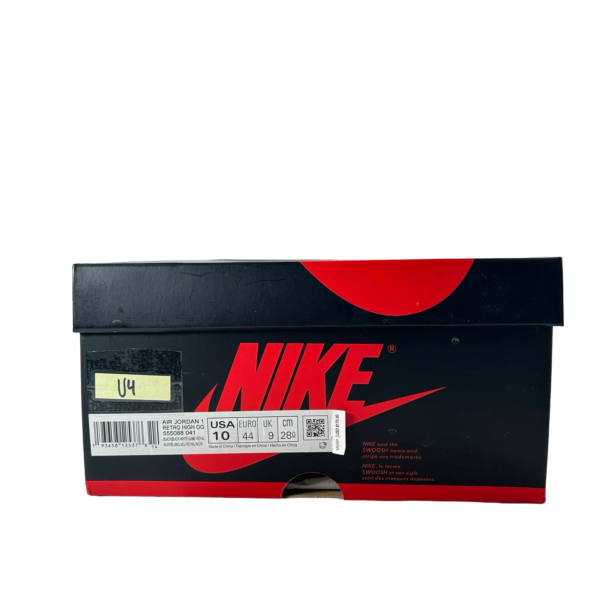 555088 041 Jordan 1 Royal Toe [USED] - 10 M (Used4) - Image 7