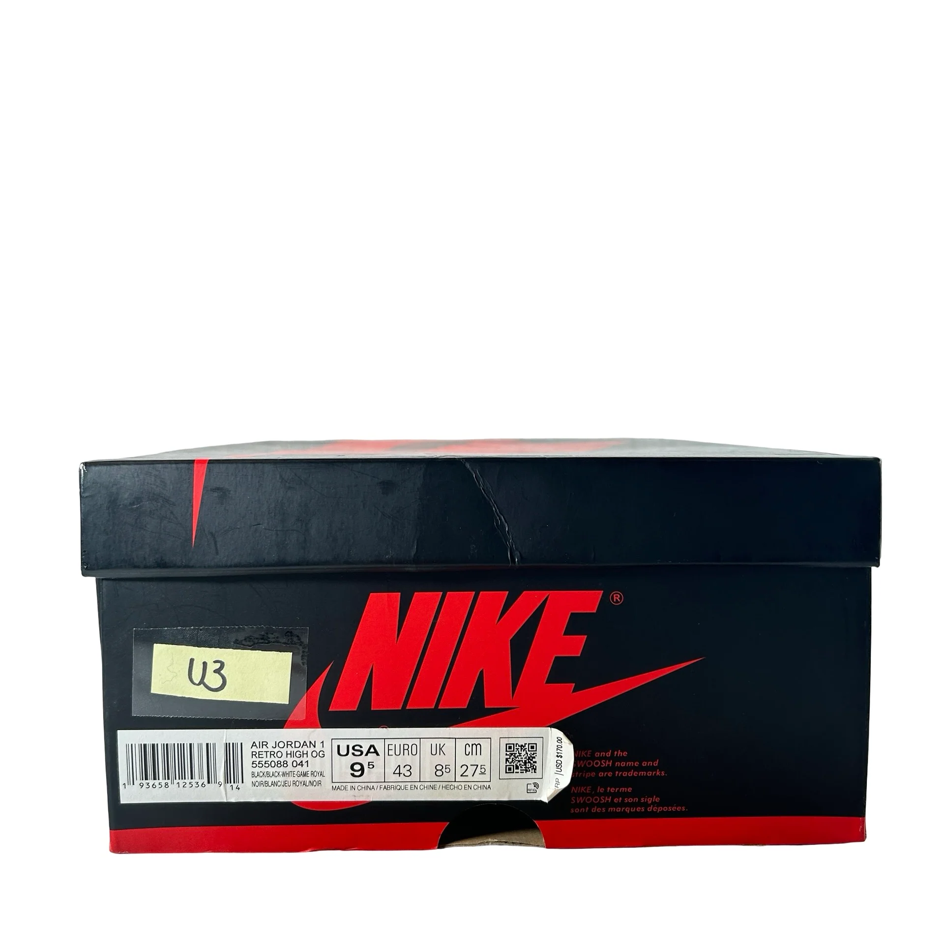 555088 041 Jordan 1 Royal Toe [USED] - 9.5 M (Used3) - Image 7