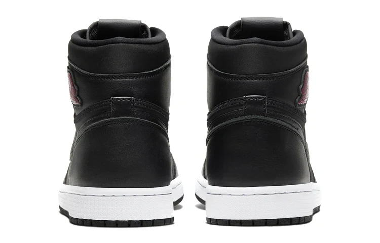 555088 060 Air Jordan 1 Retro High Black Satin Gym Red - Image 5