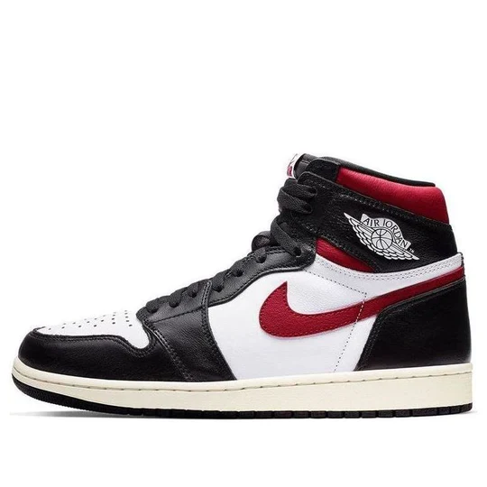 555088 061 Air Jordan 1 Retro High Black Gym Red