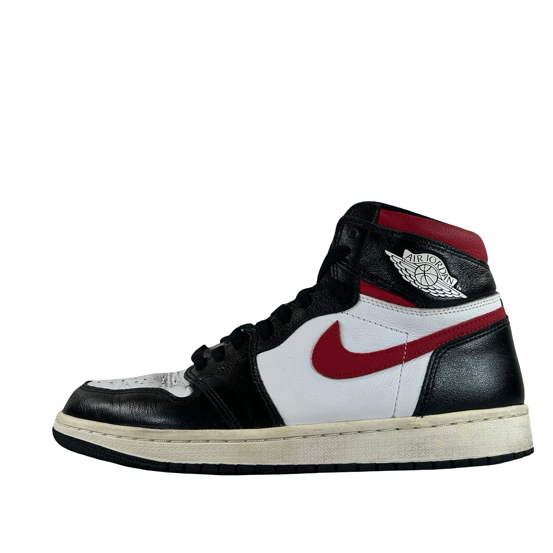 555088 061 Jordan 1 Retro High Black Gym Red [USED] - 9 M (Used) (Replace Box)