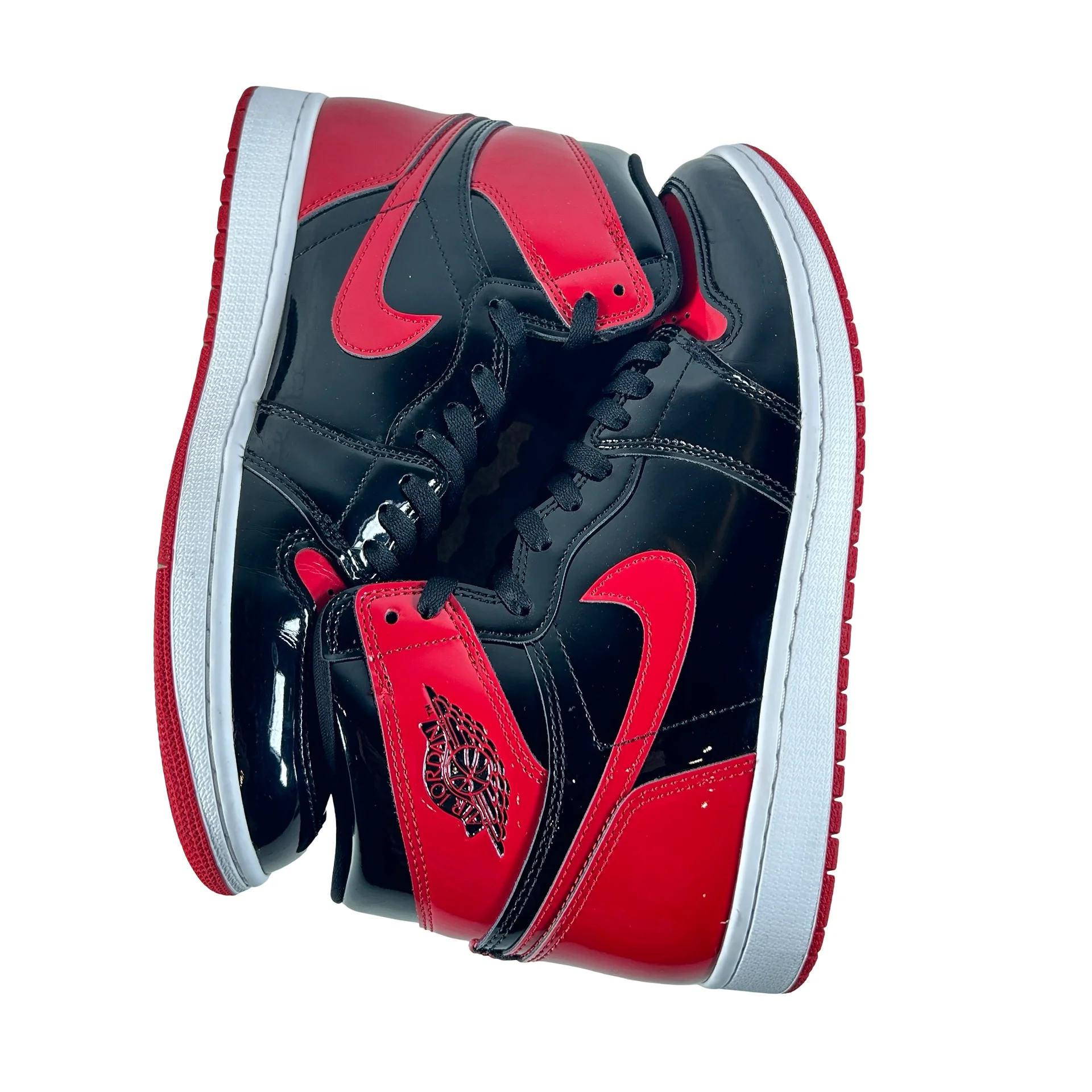 555088 063 Jordan 1 Retro High OG Patent Bred [USED] - 10.5 M (Used7) - Image 5