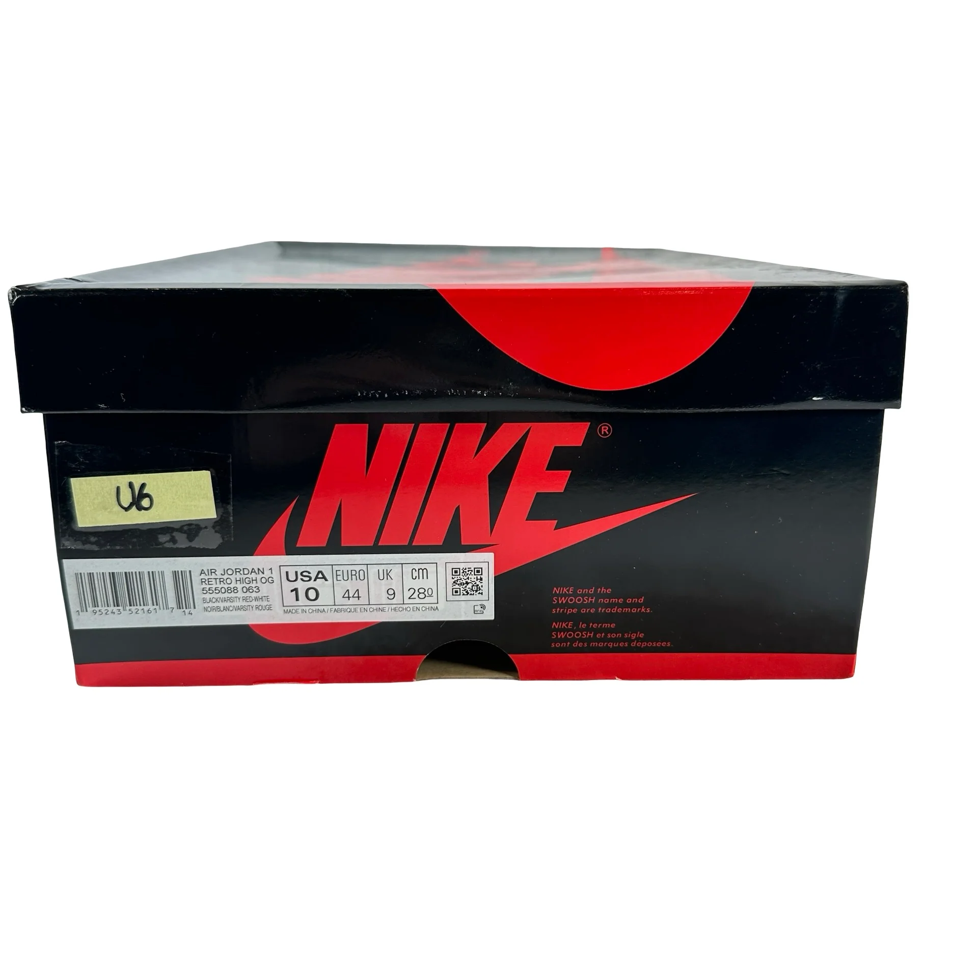 555088 063 Jordan 1 Retro High OG Patent Bred [USED] - 10 M (Used6) - Image 7