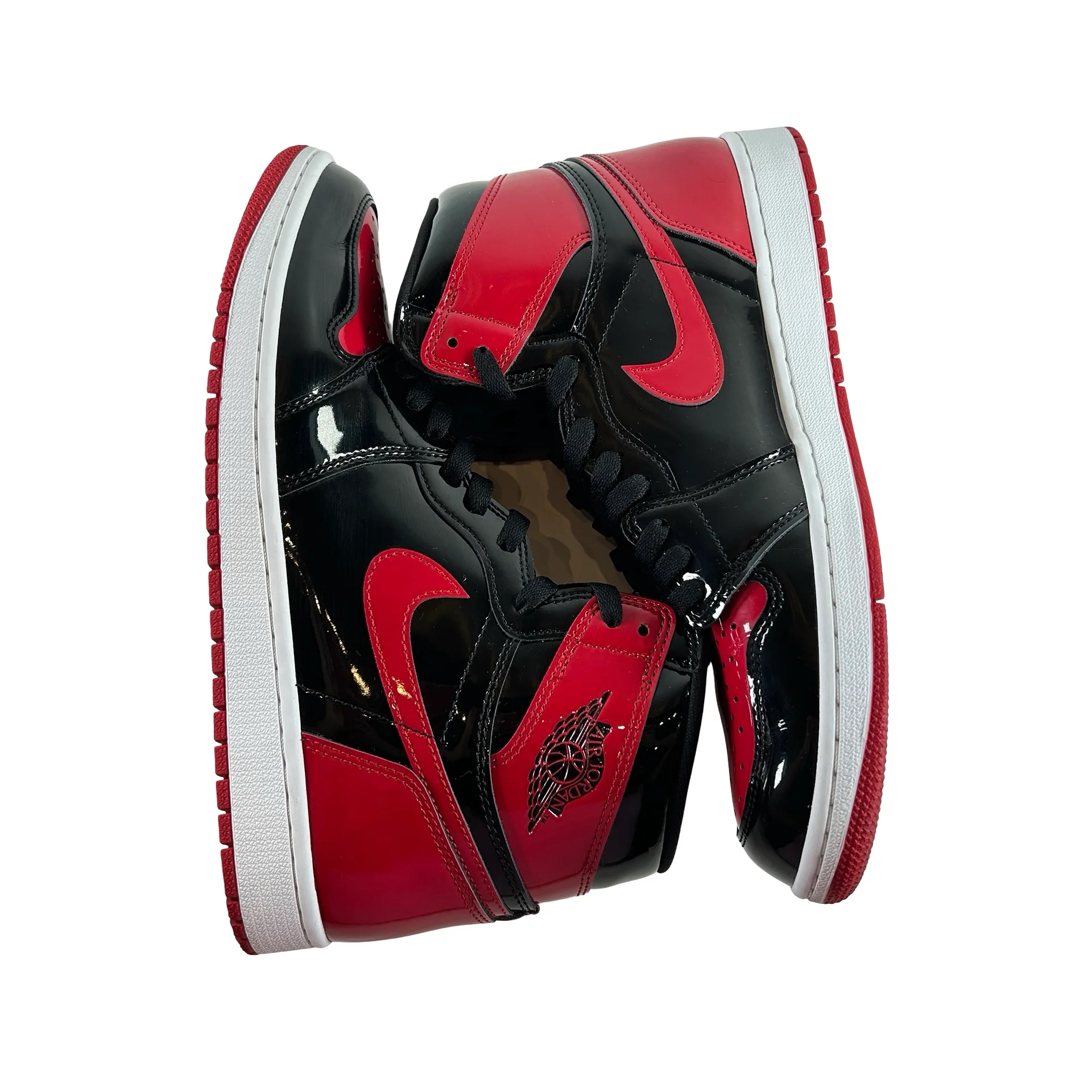 555088 063 Jordan 1 Retro High OG Patent Bred [USED] - 11.5 M (Used2) - Image 4