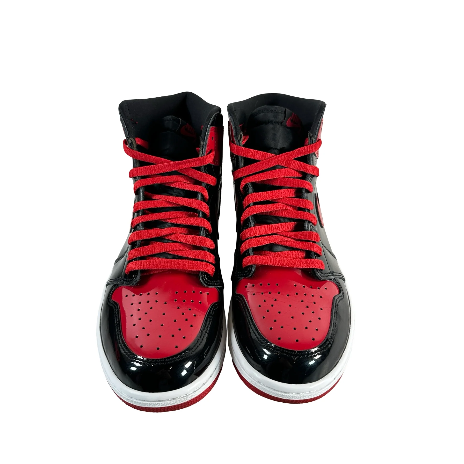 555088 063 Jordan 1 Retro High OG Patent Bred [USED] - 11 M (Used9) - Image 2
