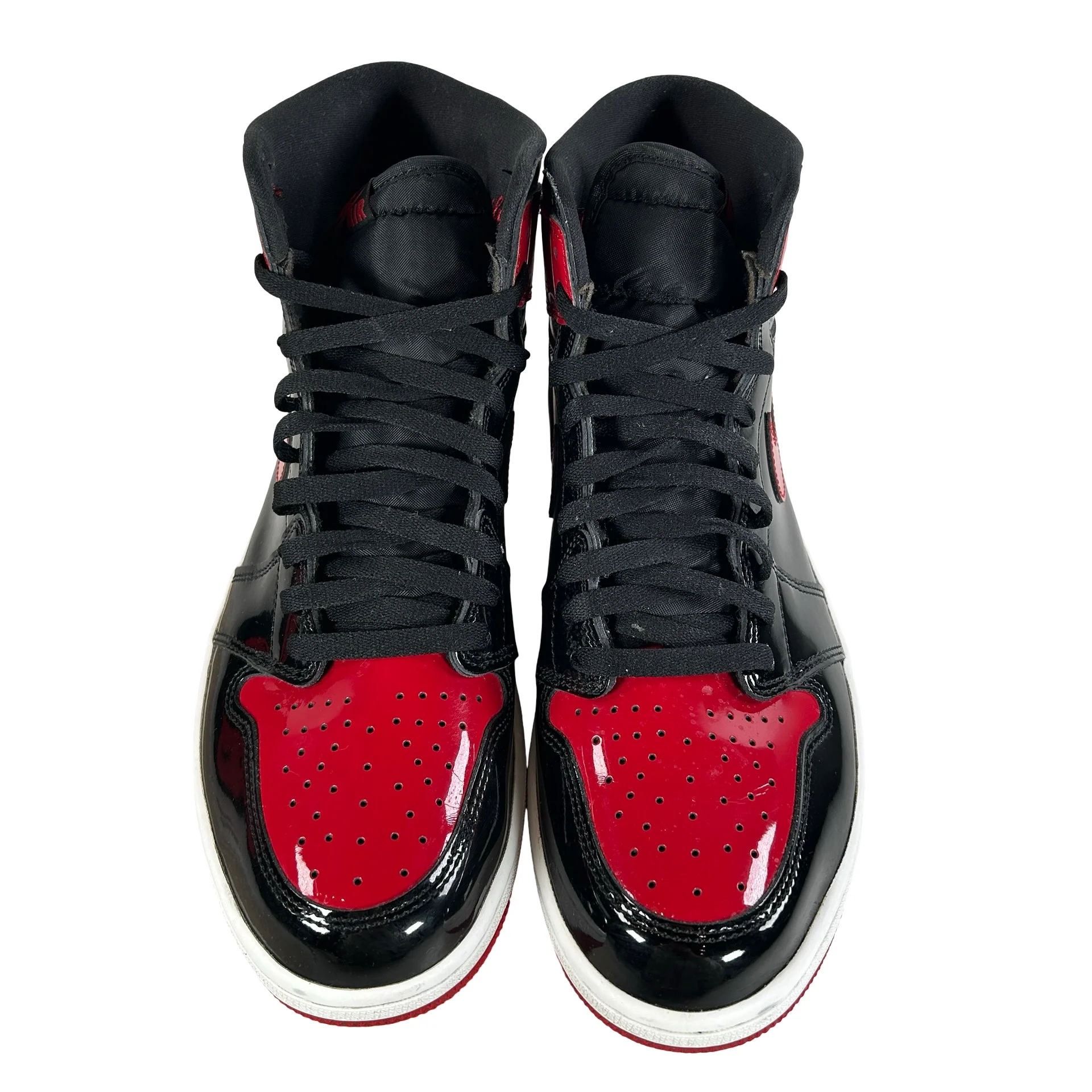 555088 063 Jordan 1 Retro High OG Patent Bred [USED] - 12.5 M (Used) - Image 2