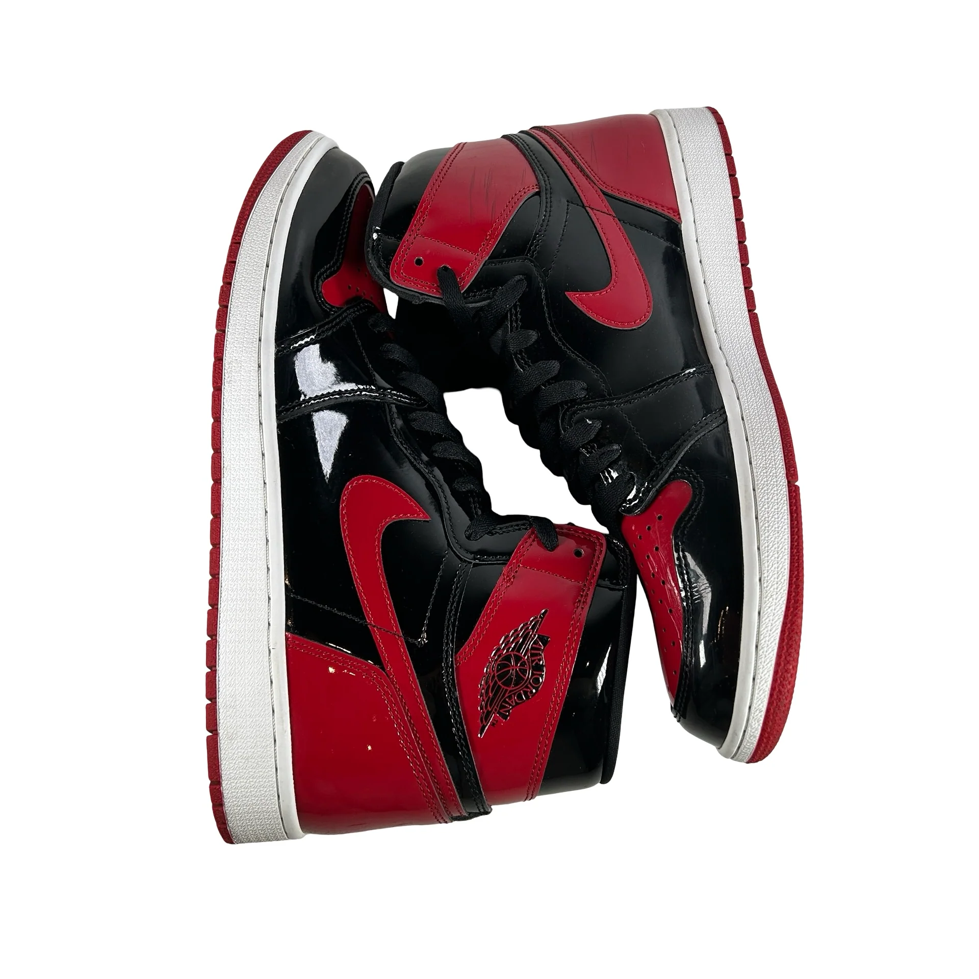 555088 063 Jordan 1 Retro High OG Patent Bred [USED] - 12.5 M (Used) - Image 4