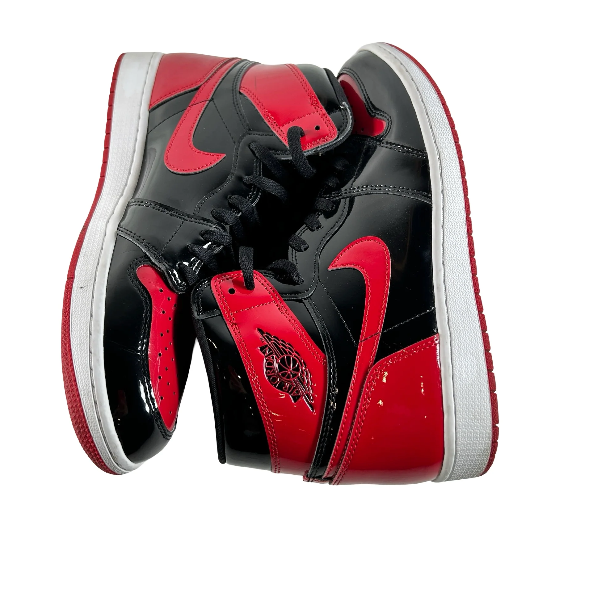 555088 063 Jordan 1 Retro High OG Patent Bred [USED] - 12 M (Used4) (No Box4) - Image 5