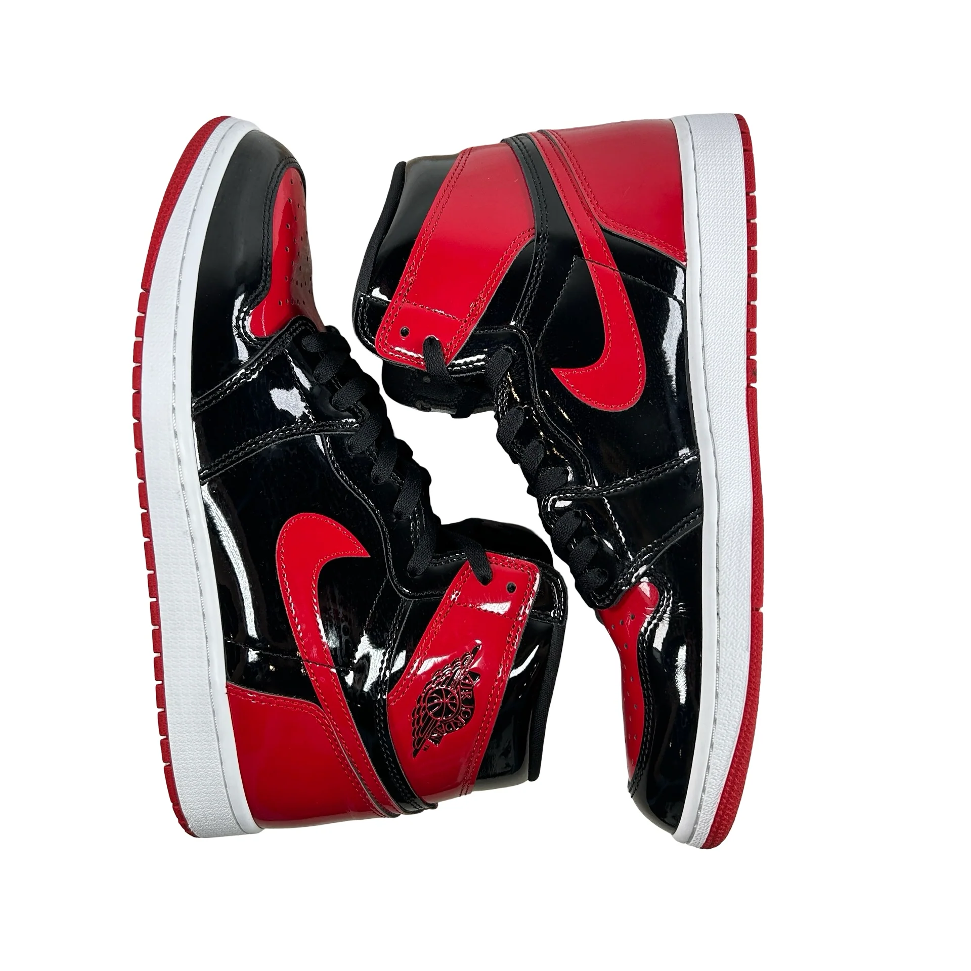 555088 063 Jordan 1 Retro High OG Patent Bred [USED] - 12 M (Used5) - Image 4