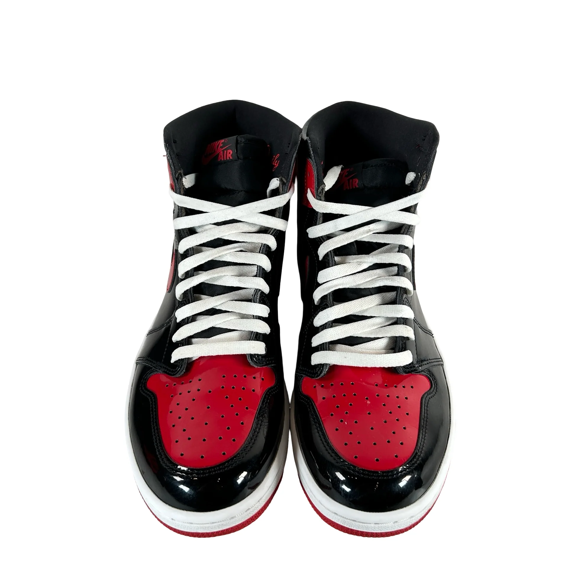 555088 063 Jordan 1 Retro High OG Patent Bred [USED] - 12 M (Used8) - Image 2