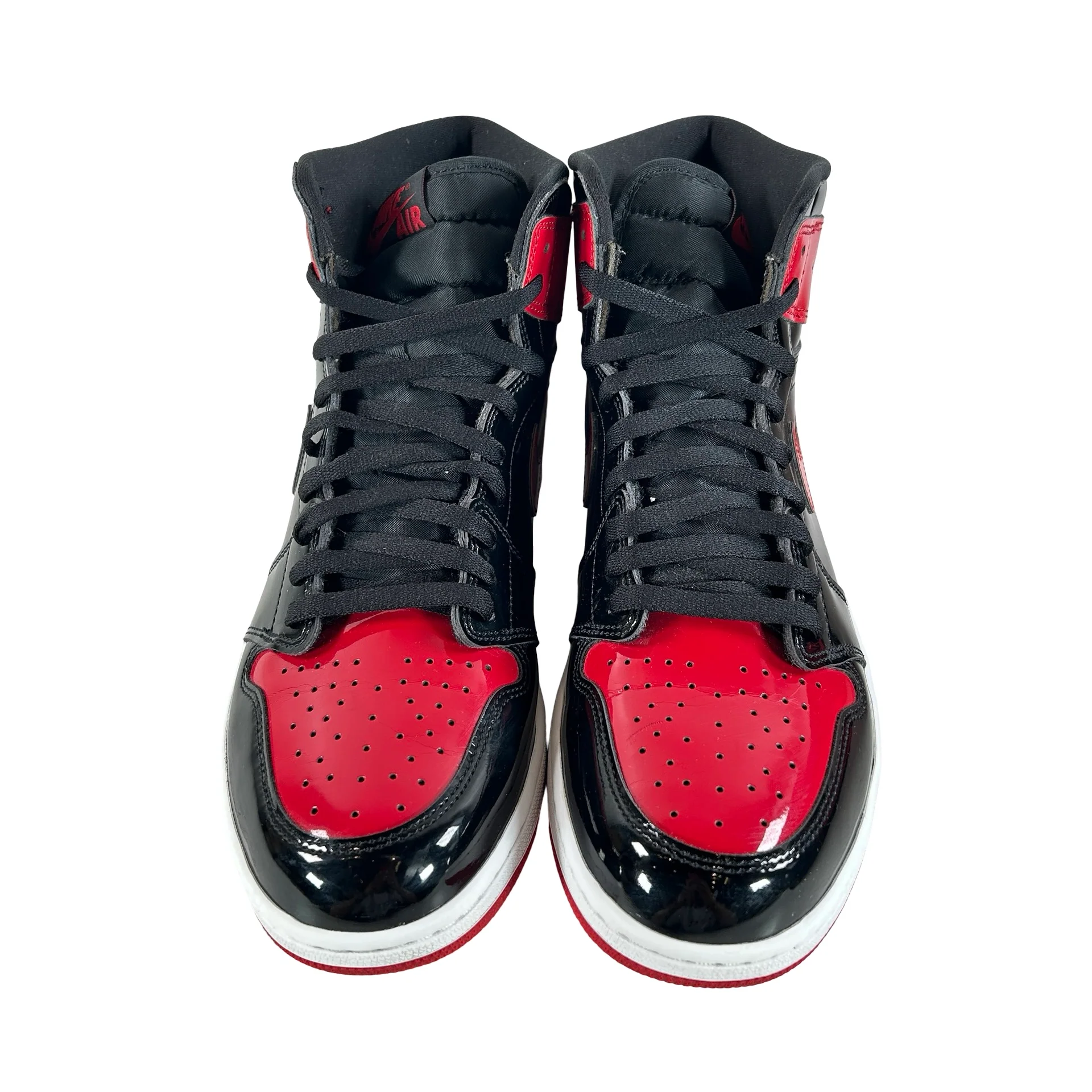 555088 063 Jordan 1 Retro High OG Patent Bred [USED] - 13 M (Used5) - Image 2