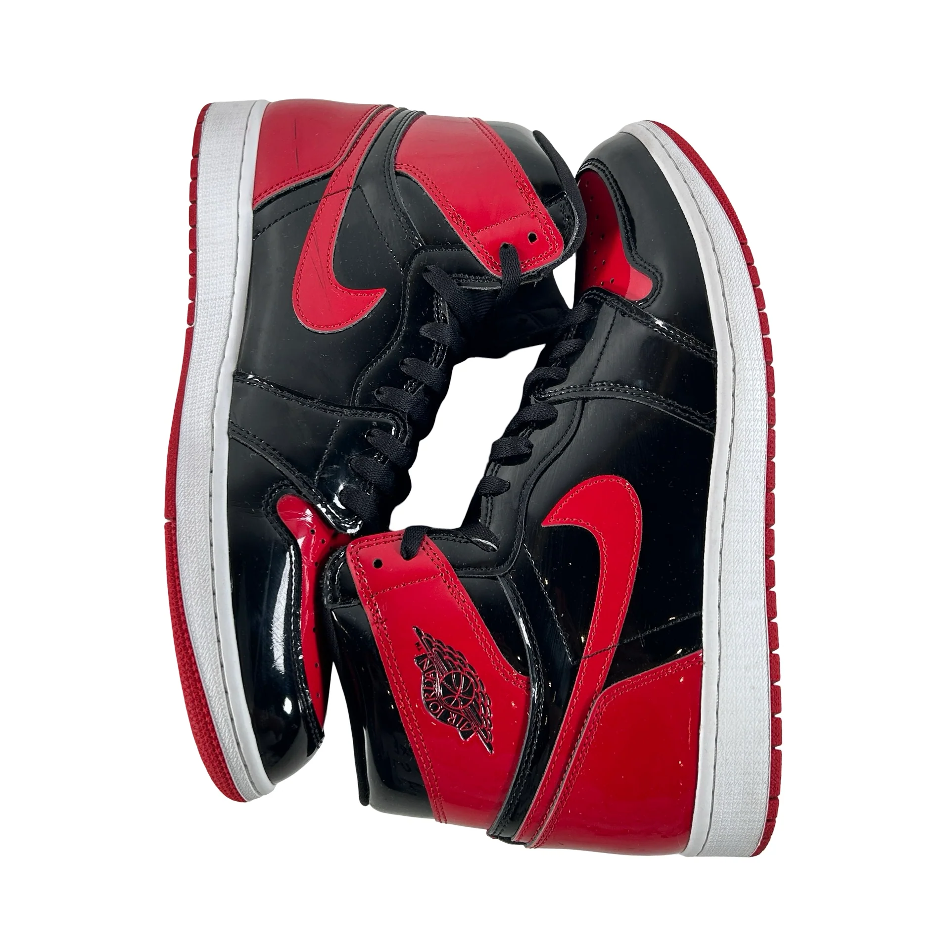 555088 063 Jordan 1 Retro High OG Patent Bred [USED] - 13 M (Used5) - Image 5