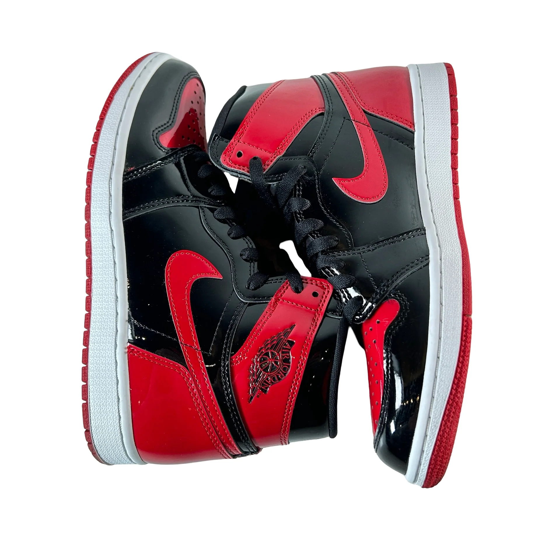 555088 063 Jordan 1 Retro High OG Patent Bred [USED] - 7.5 M (Used2) - Image 4