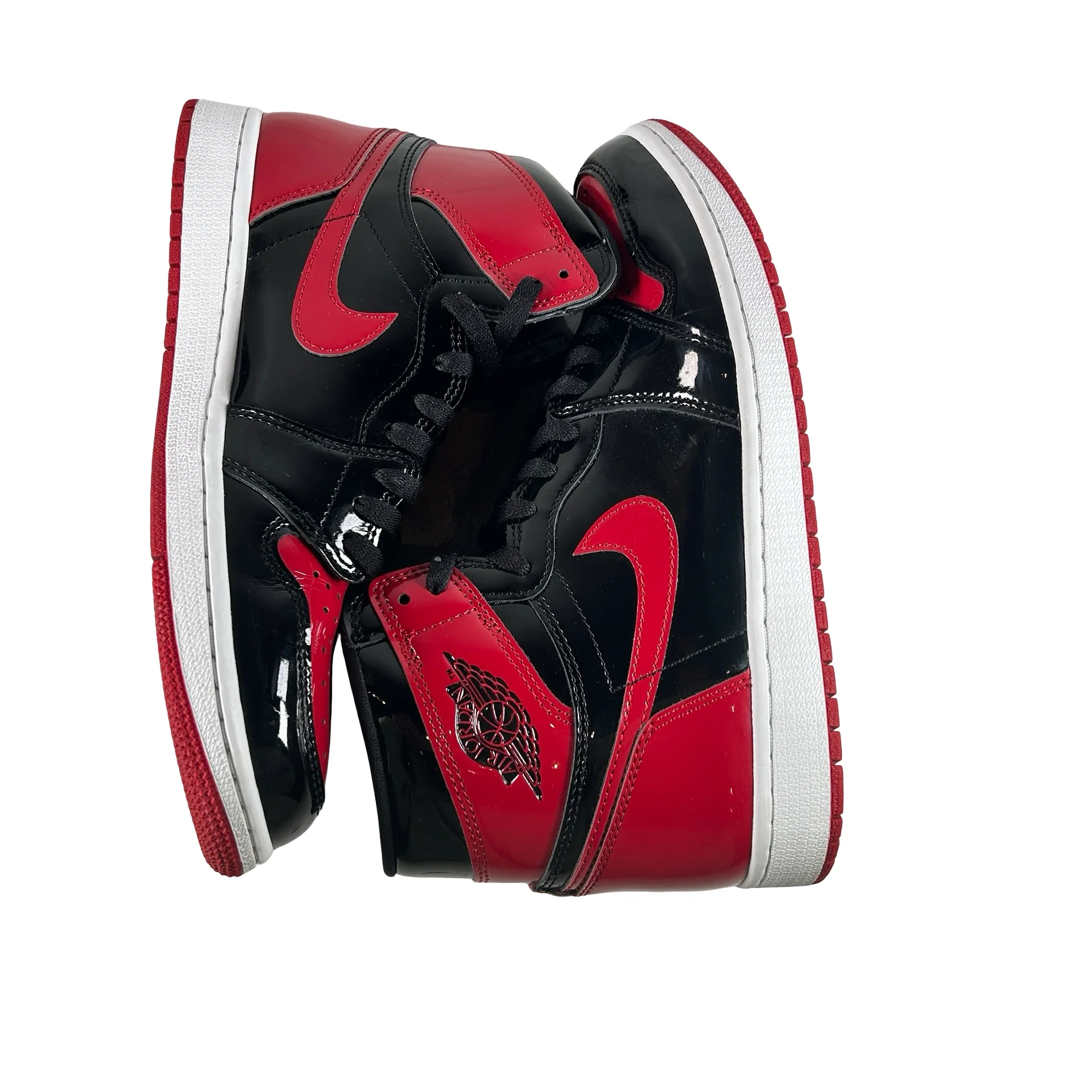 555088 063 Jordan 1 Retro High OG Patent Bred [USED] - 9.5 M (Used9) - Image 5