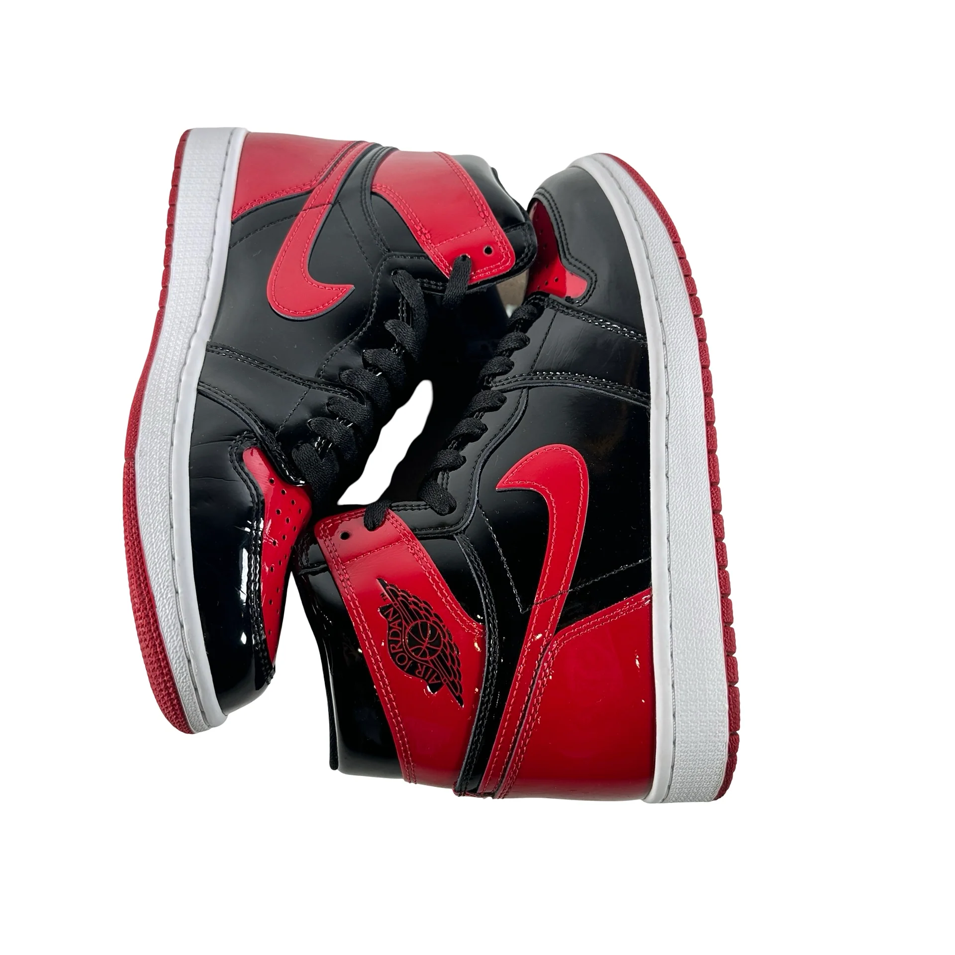 555088 063 Jordan 1 Retro High OG Patent Bred [USED] - 9 M (Used10) - Image 5